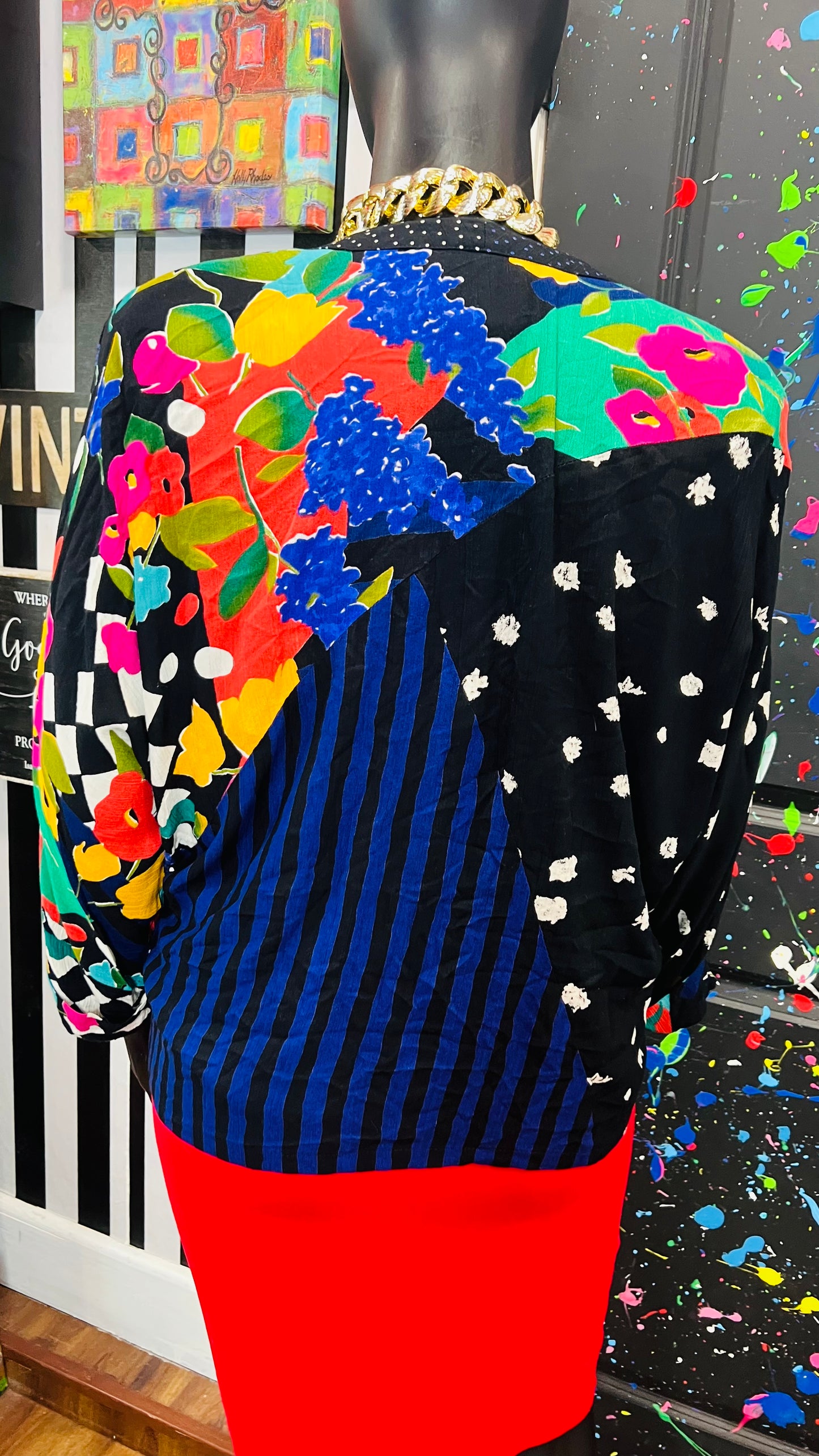 Vintage Carole Little Rayon Jacket (20)