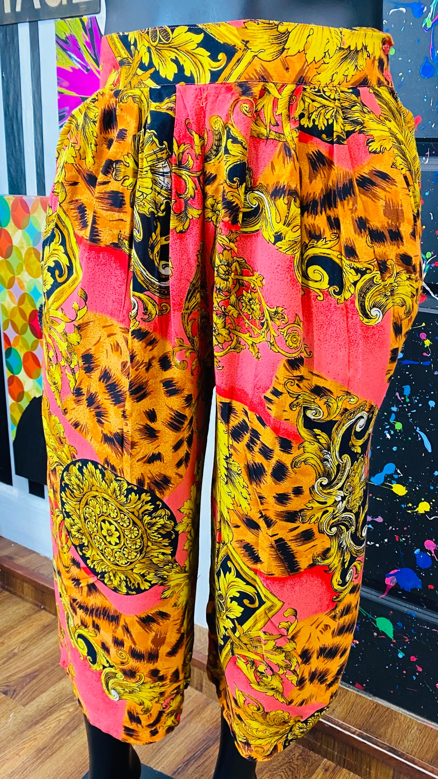 Vintage 100% Rayon Gauchos (14/16)