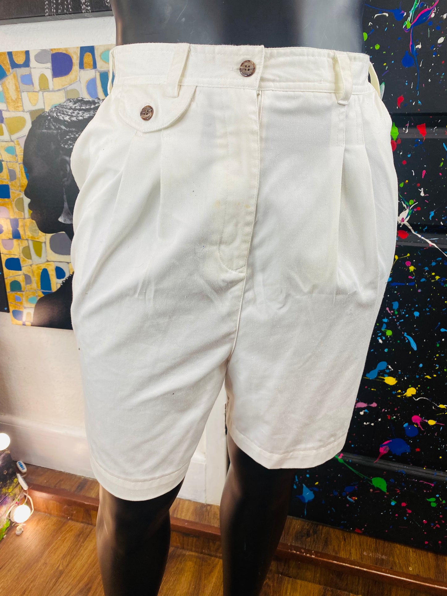 Vintage White Shorts