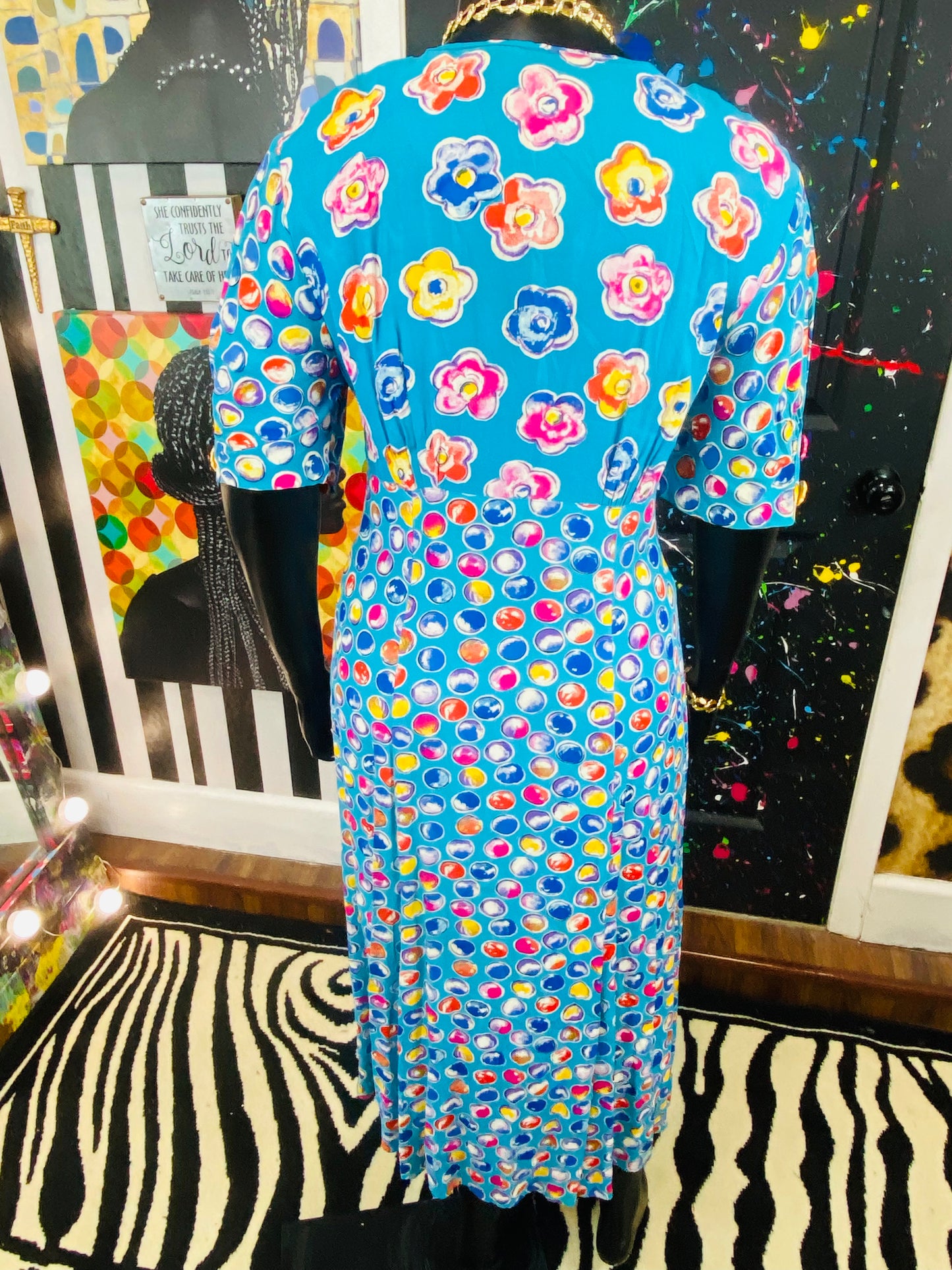 Vintage Carole Little Floral Dress