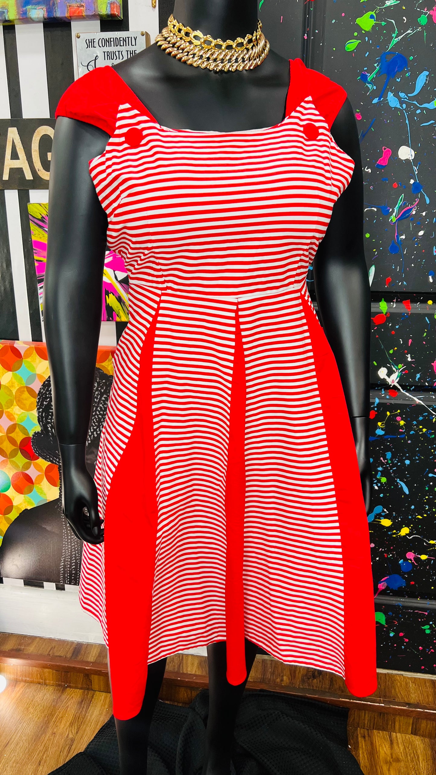 Modern 50’s Style Dress - New w/ tags (14)