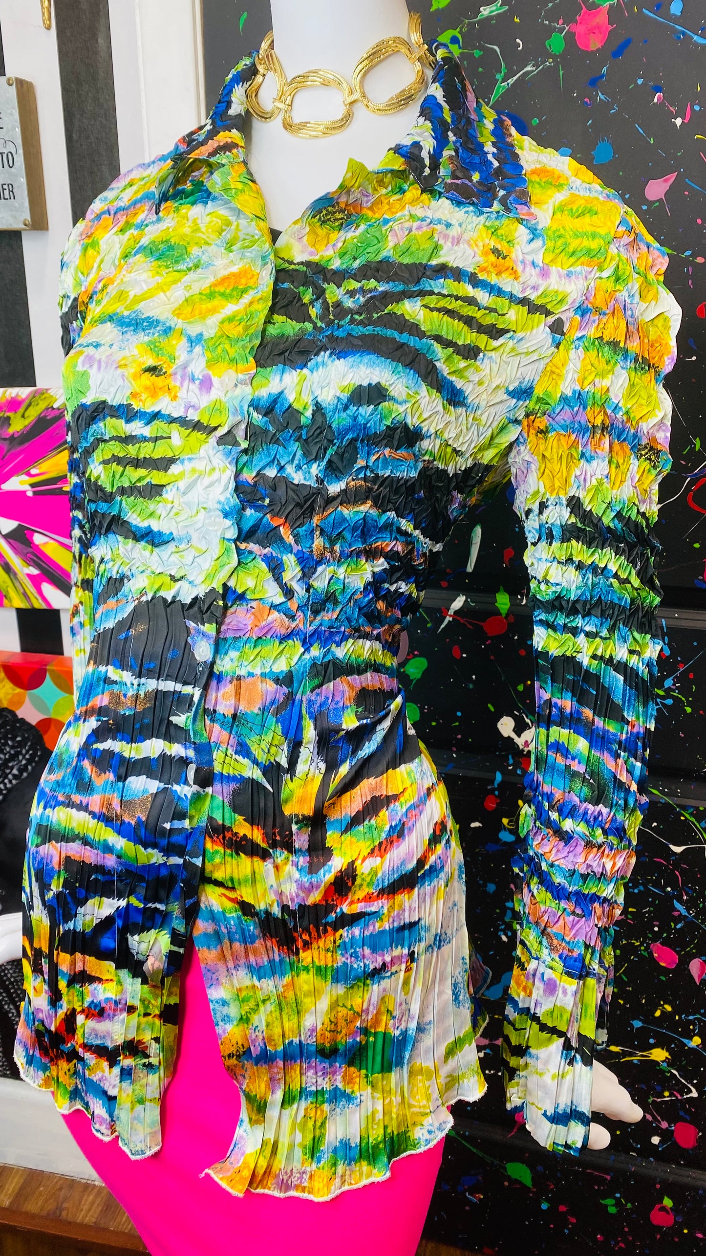 Abstract Accordion Blouse (16/18)