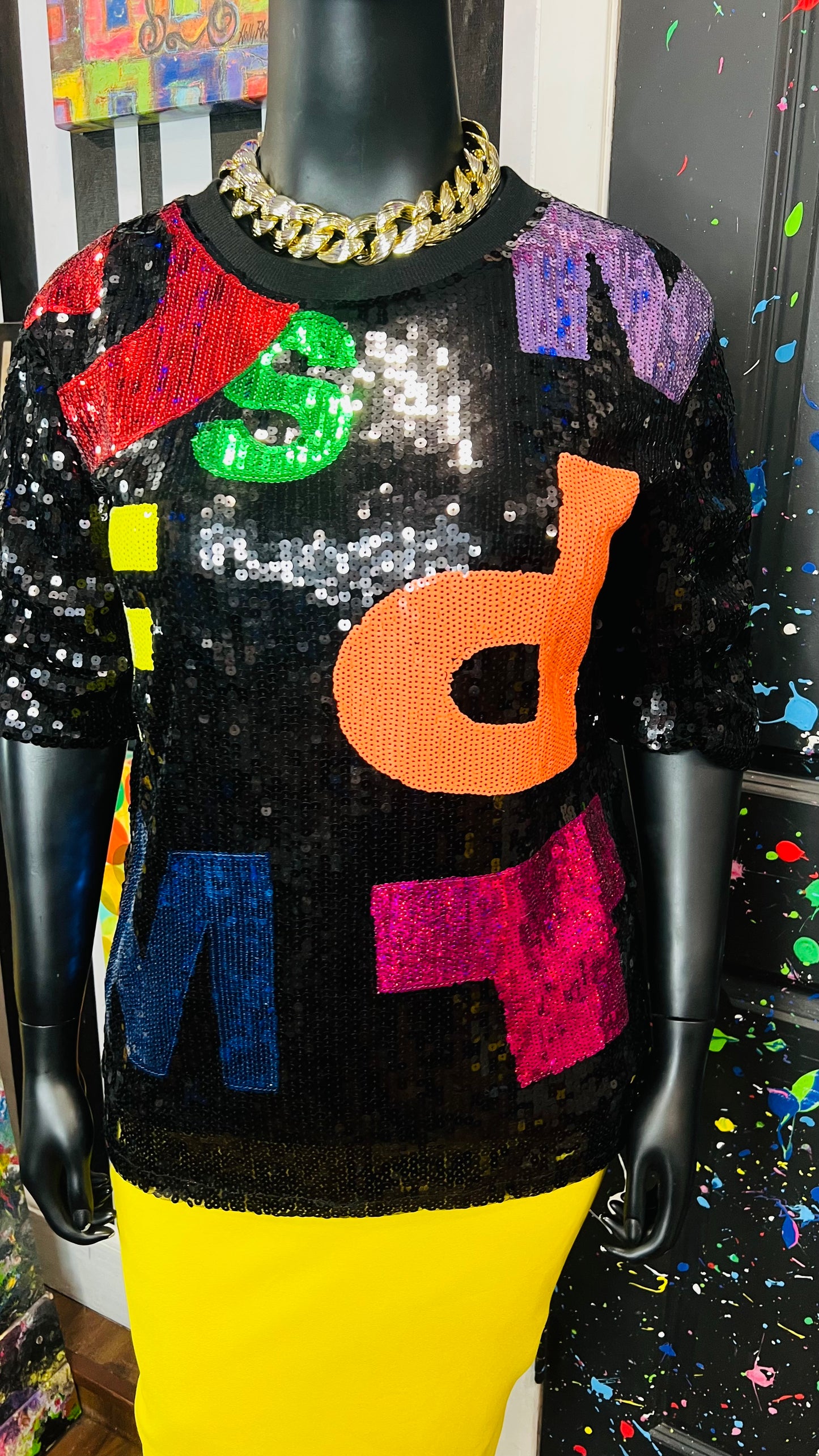 Super Fun Sequin Letter Blouse (18/20)