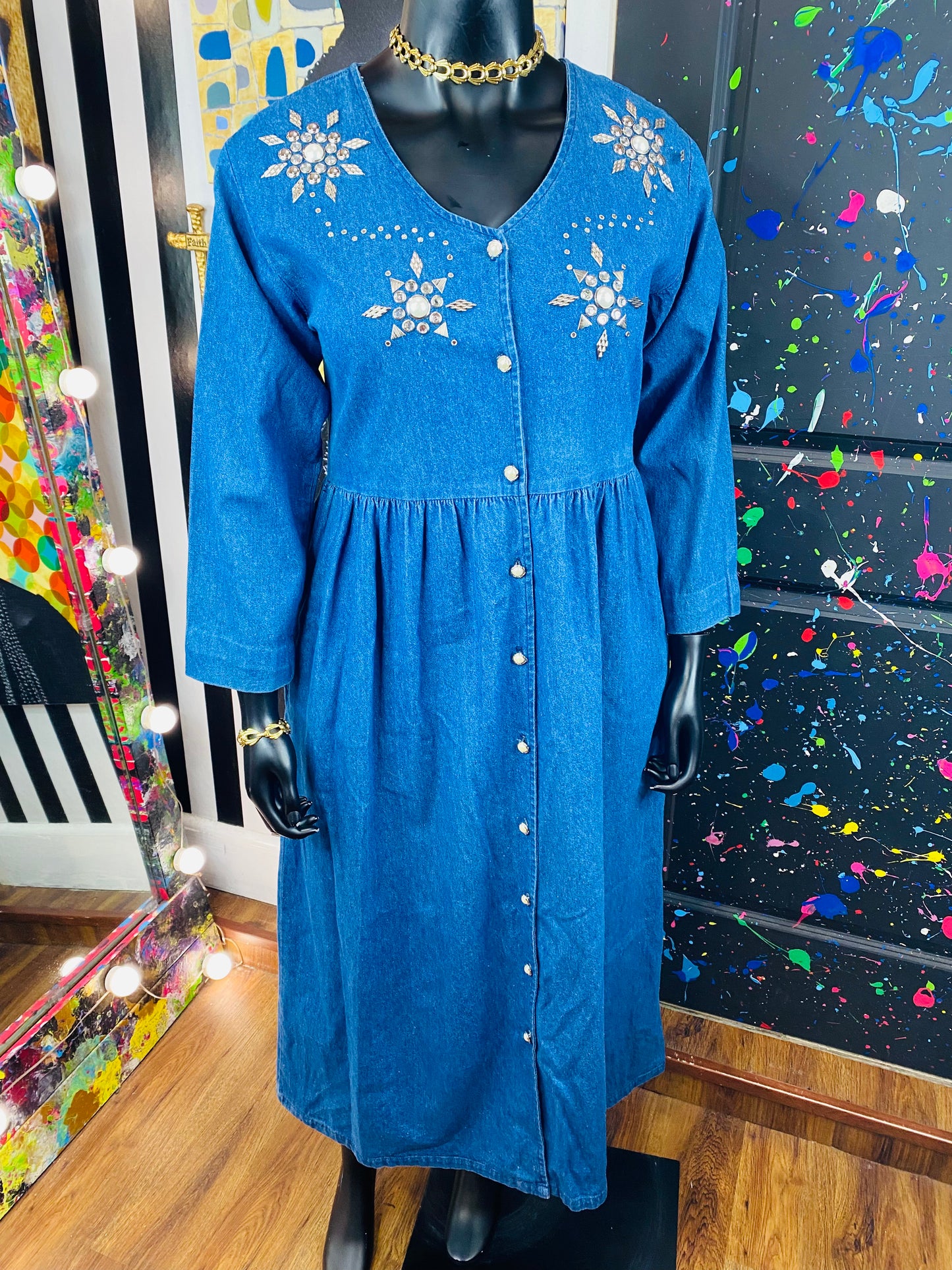 Vintage Miss & Mrs Denim Dress