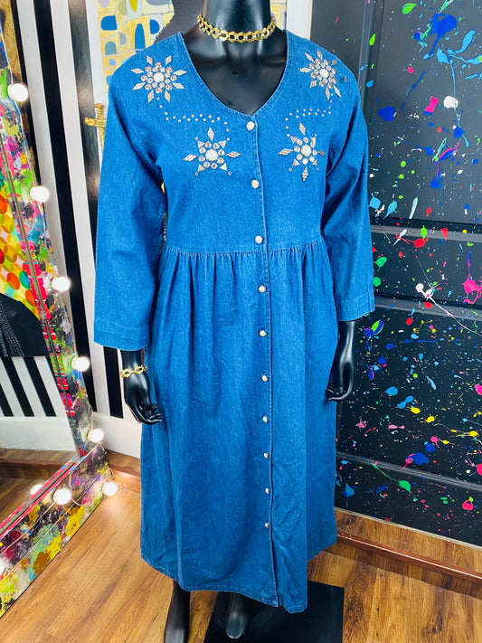 Vintage Miss & Mrs Denim Dress