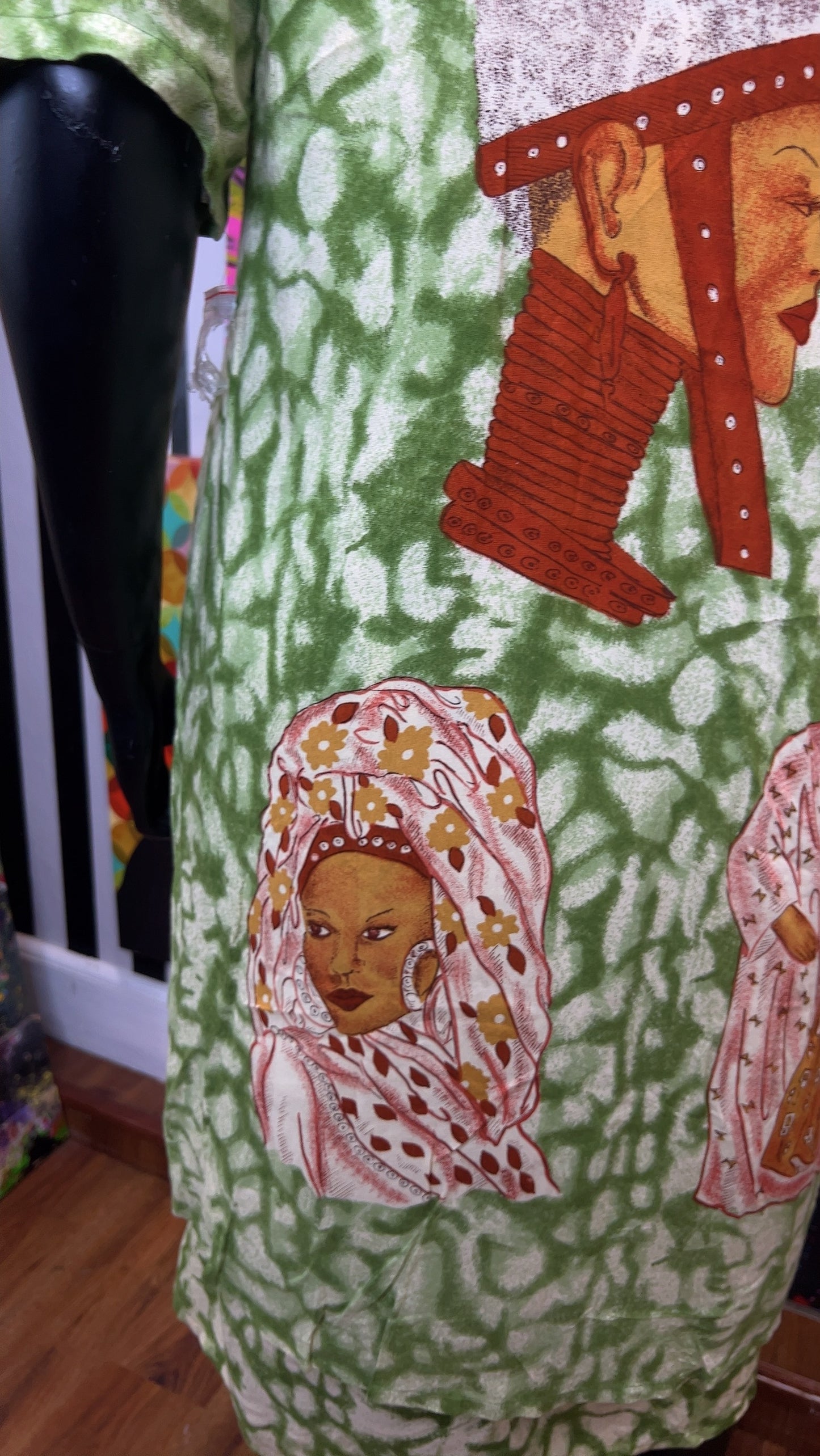 Vintage Traditional African Sequin Layered Dress- Deadstock New w/ Tags (16/18)