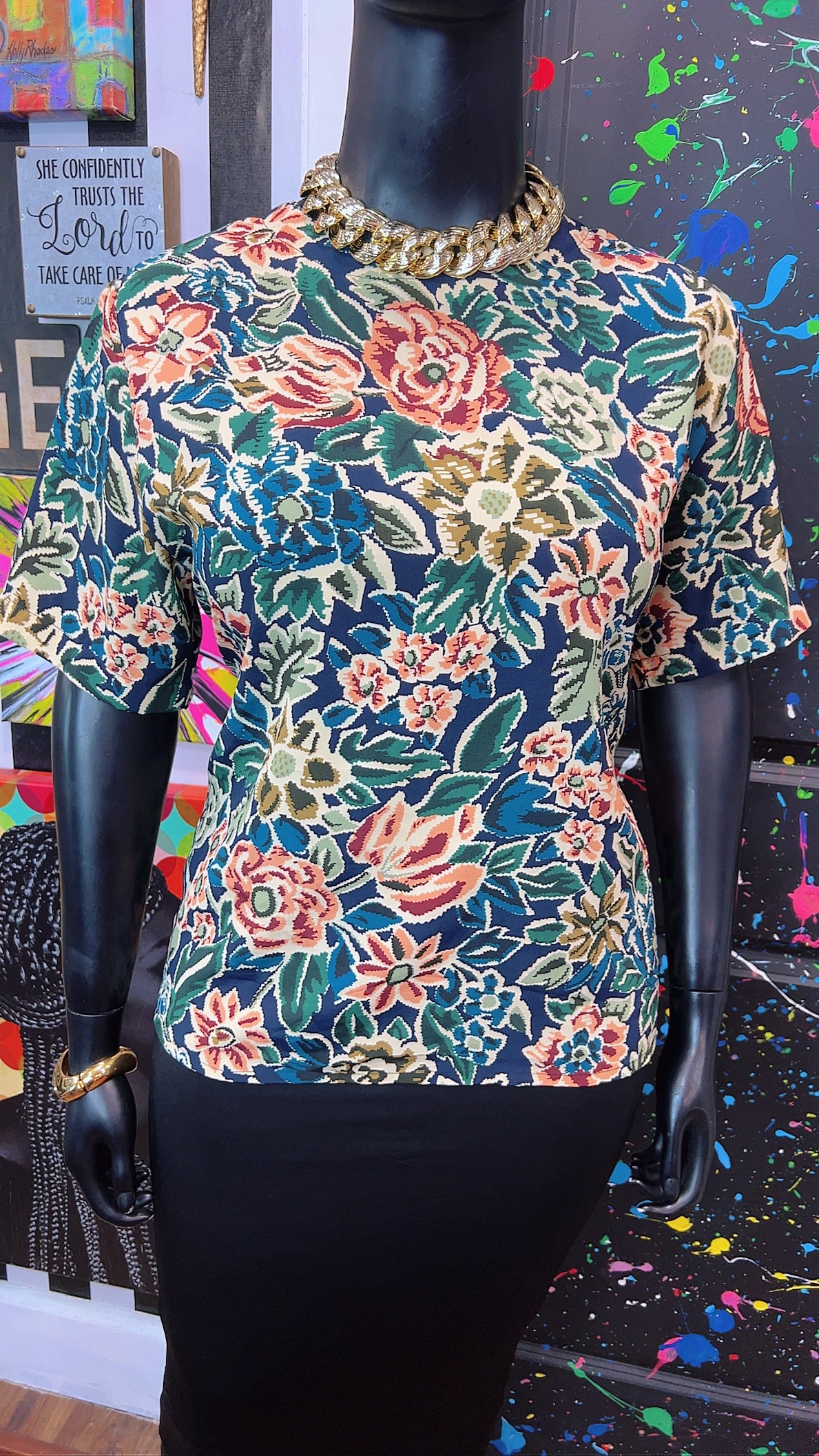 Vintage Polyester Blouse (16)