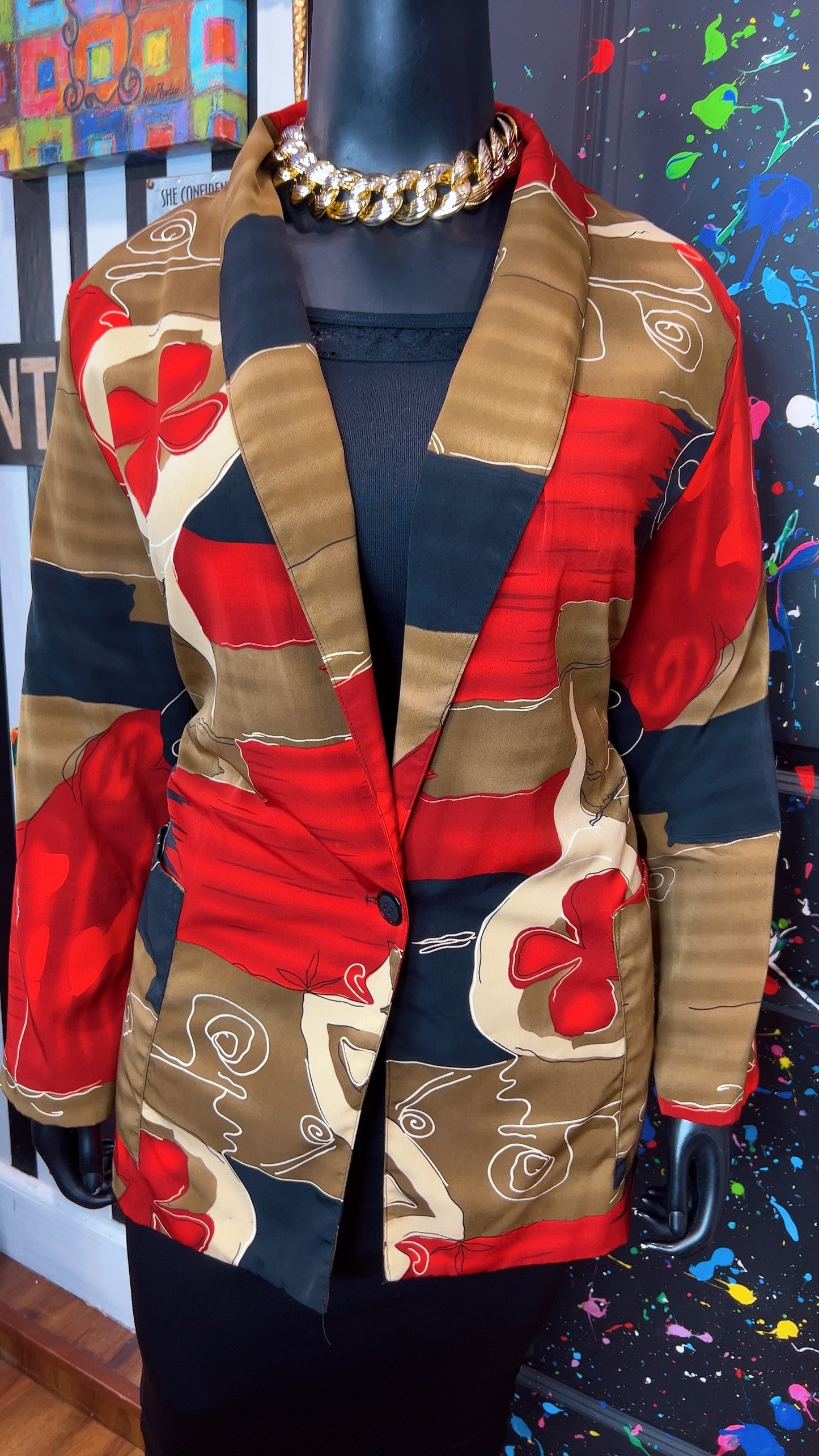 Vintage 90’s Abstract Blazer (24)