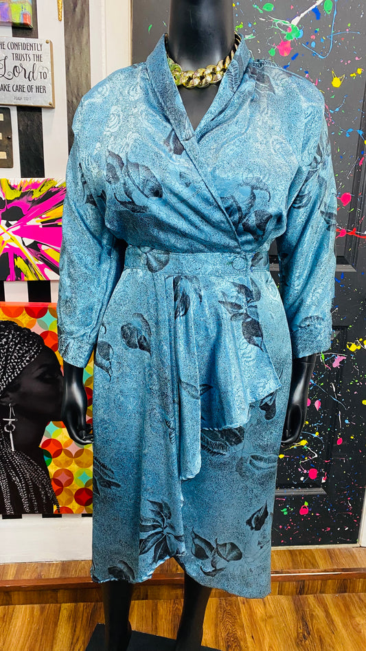 Vintage Floral 90’s Party Dress (14/16)