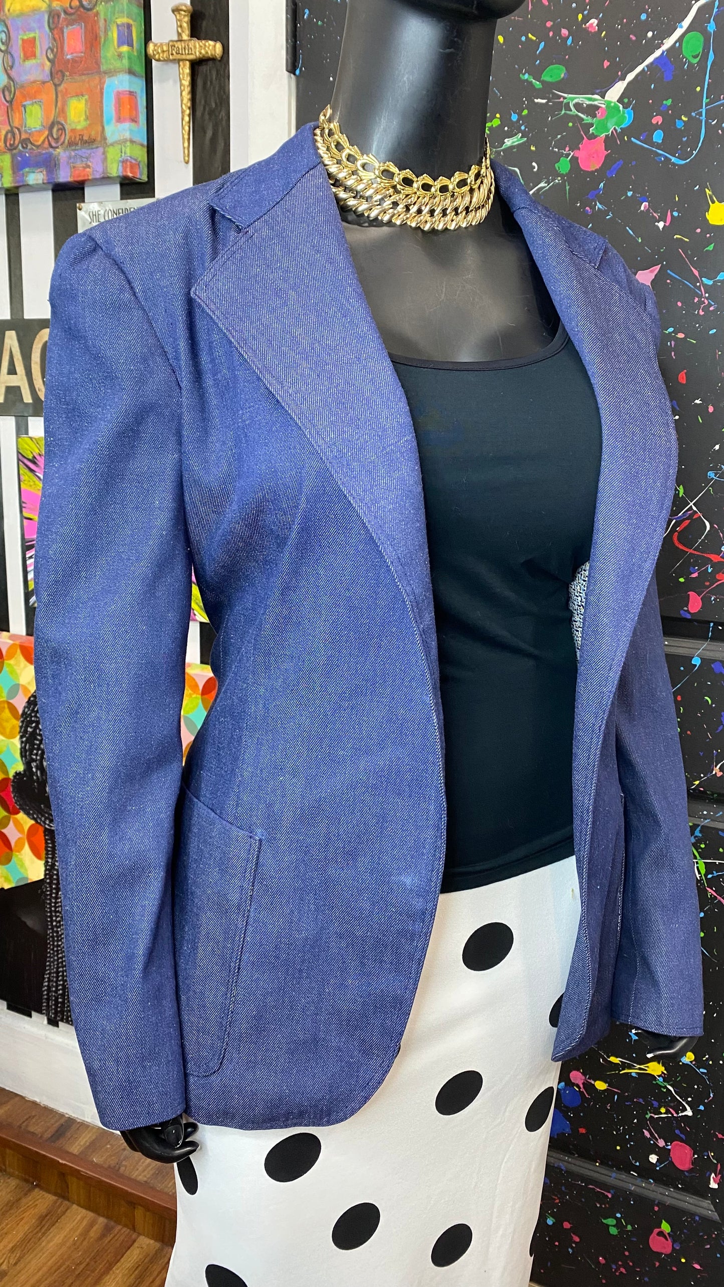 Vintage Denim Blazer (16)