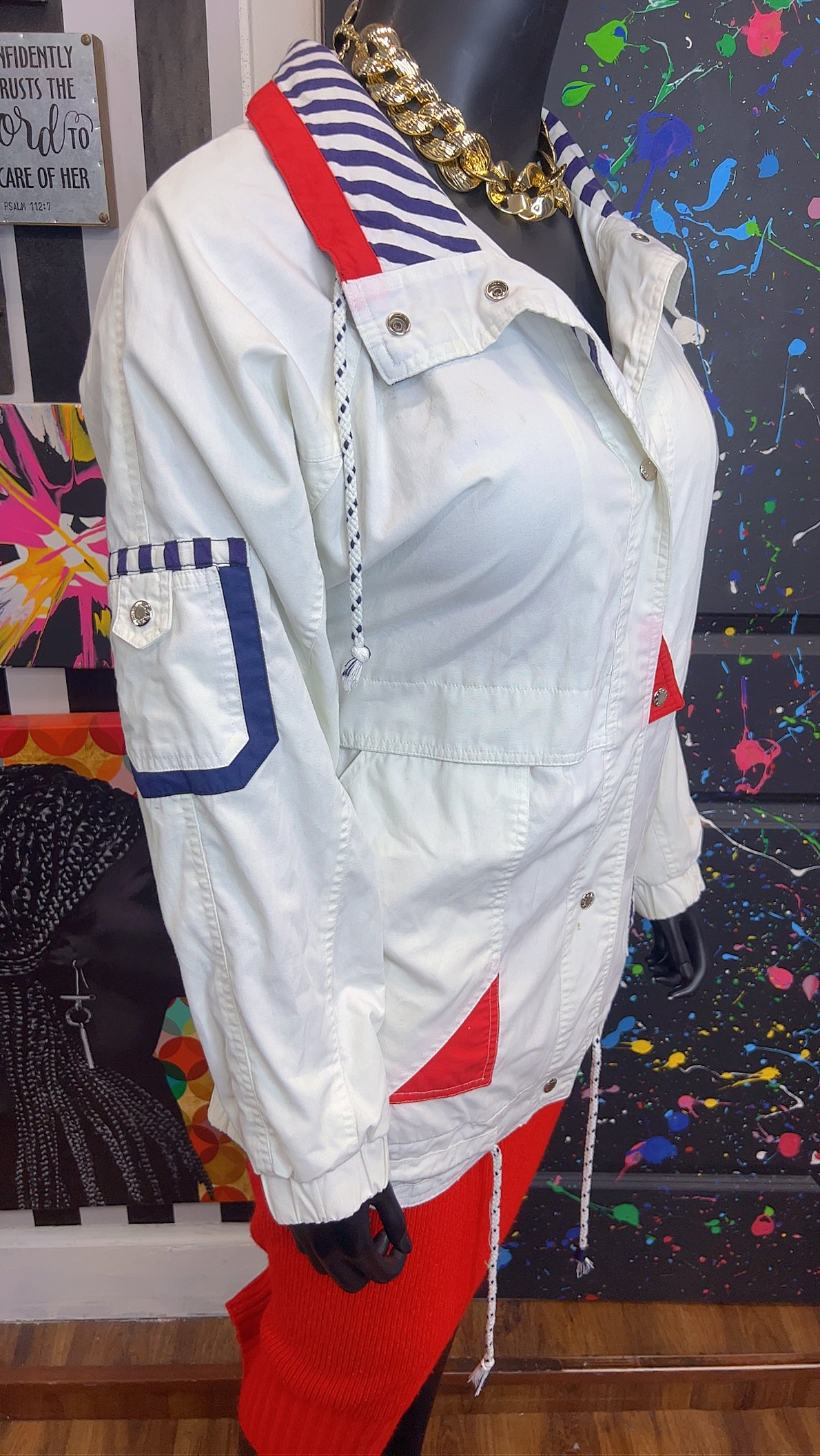 Vintage Color Block Coat (18)