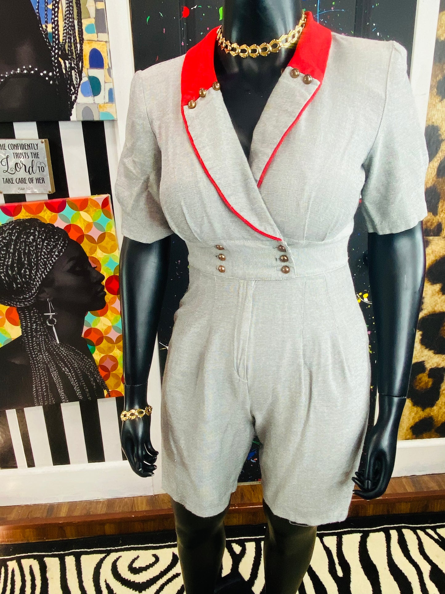 Vintage Shorts Romper