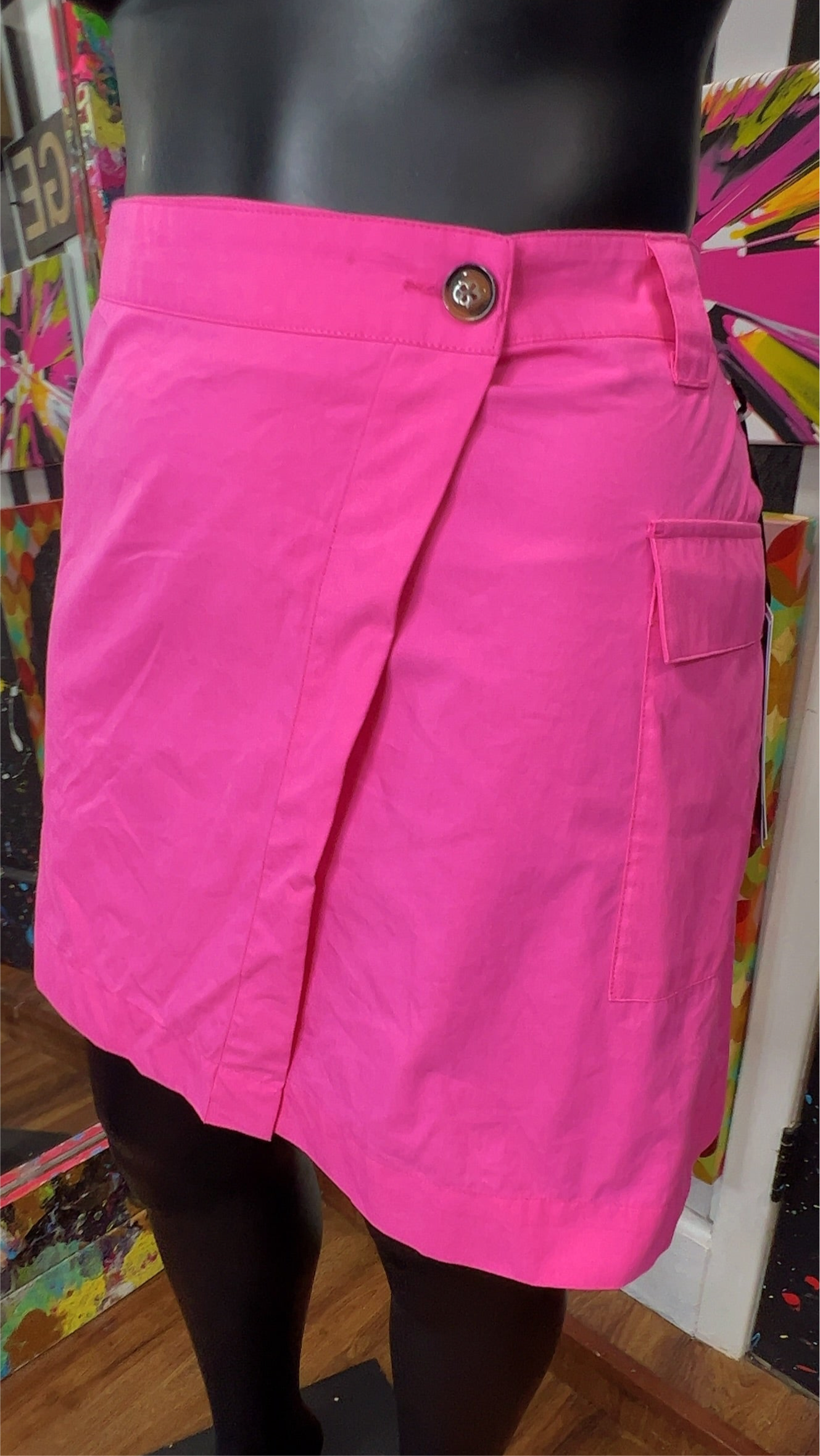 Pink Cargo Skirt (24)