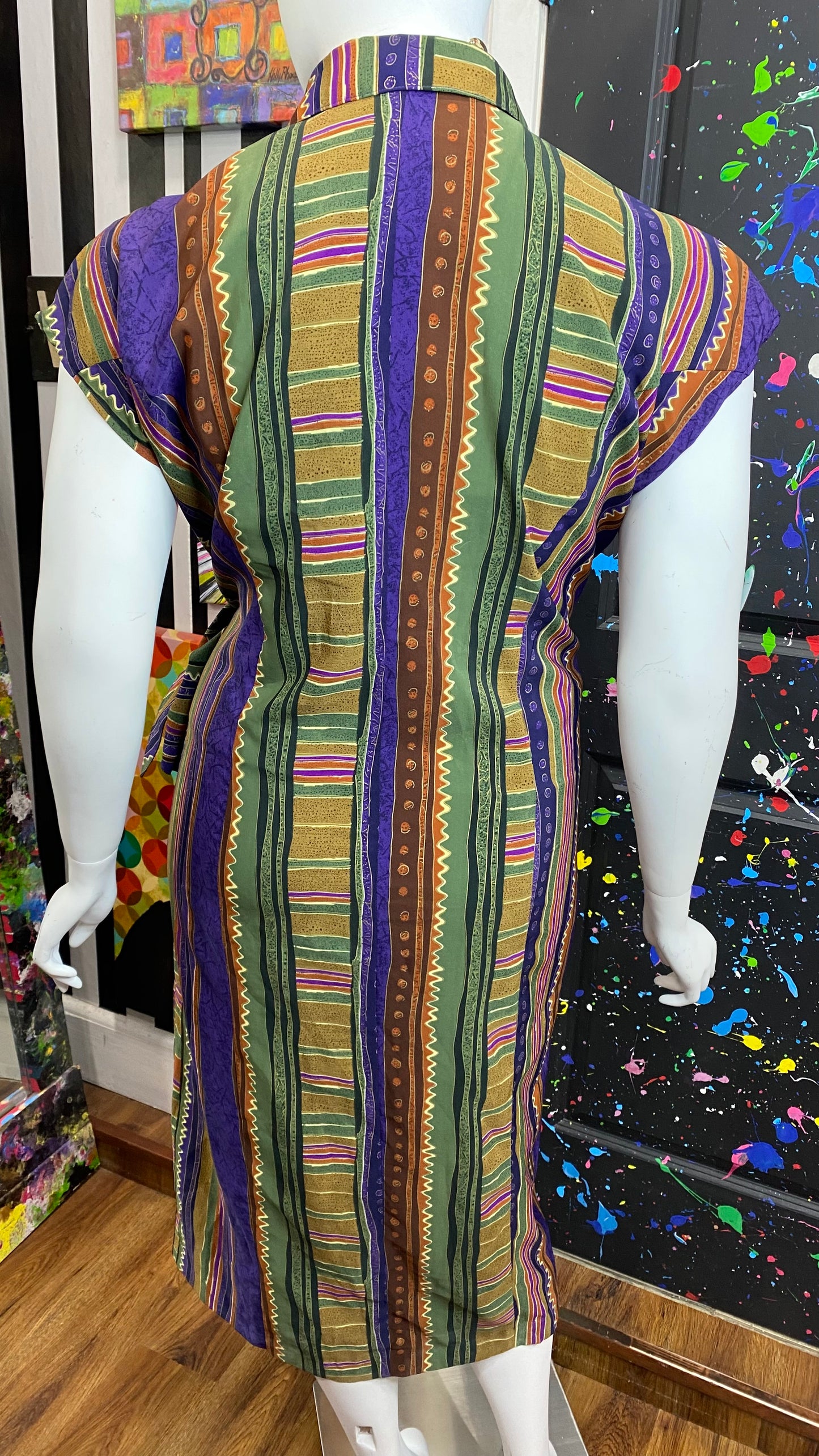 Vintage Tribal Print Dress (20)