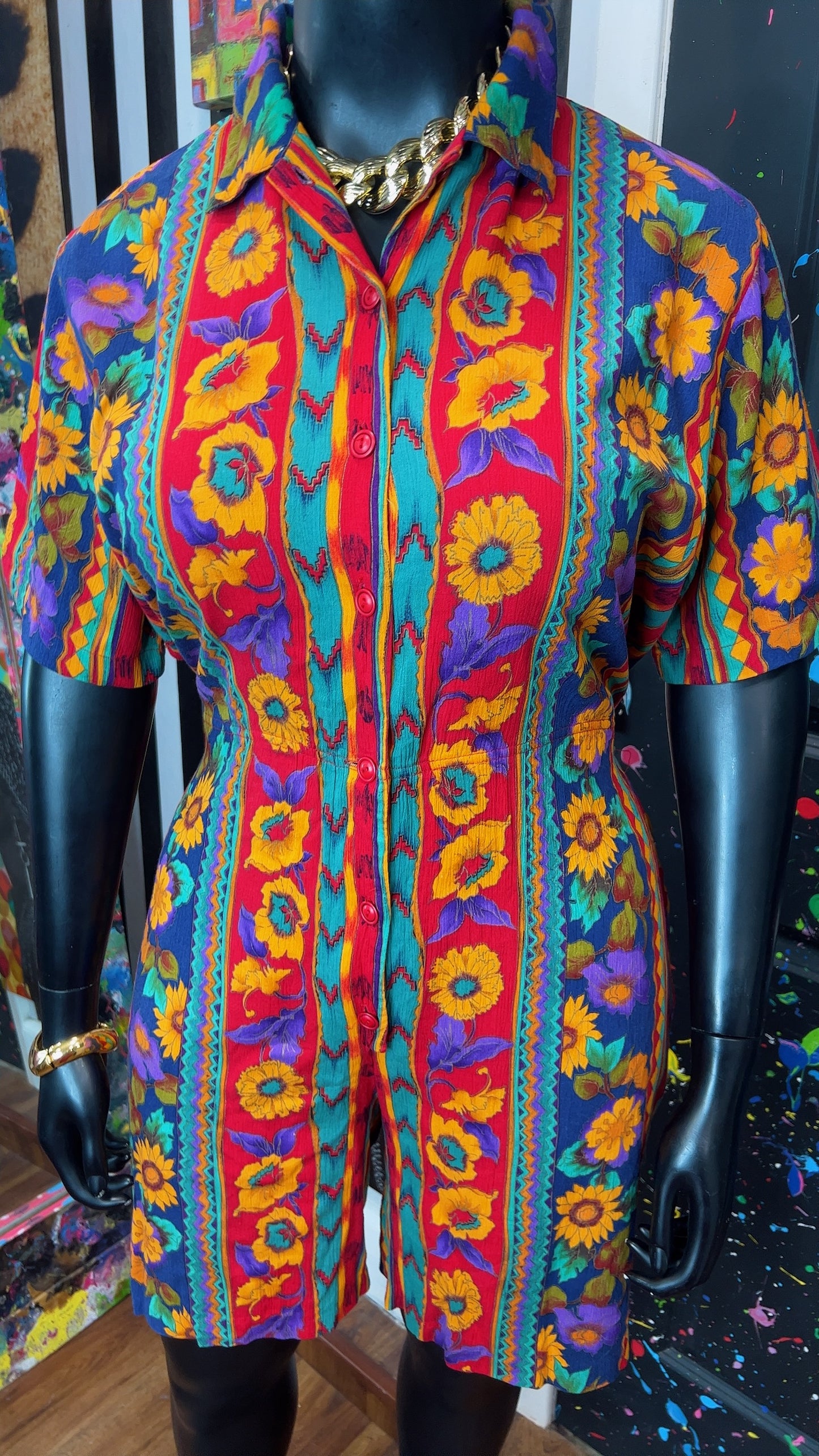 Vintage Floral Rayon Romper (18)