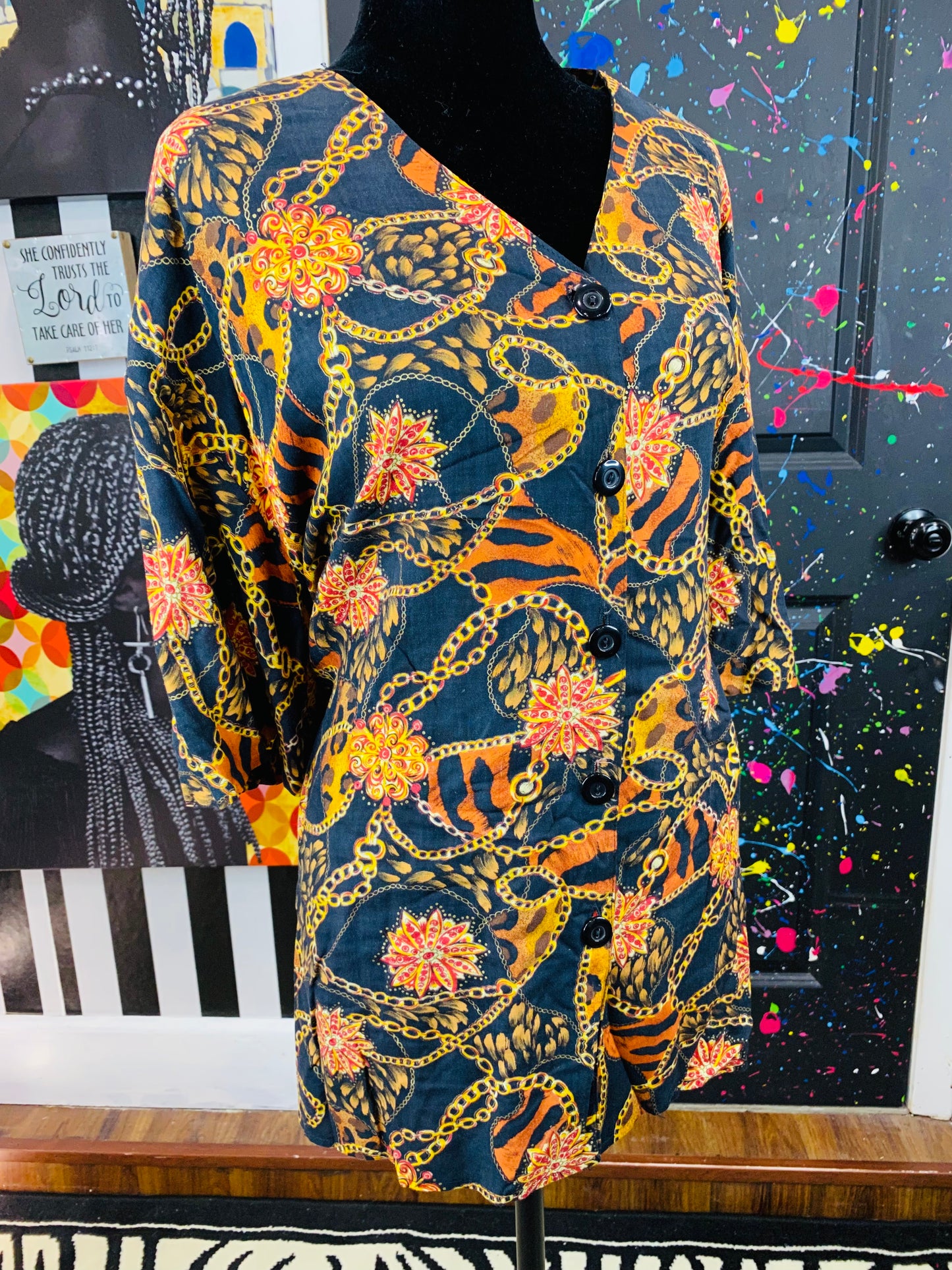 Vintage Short Sleeve Blouse