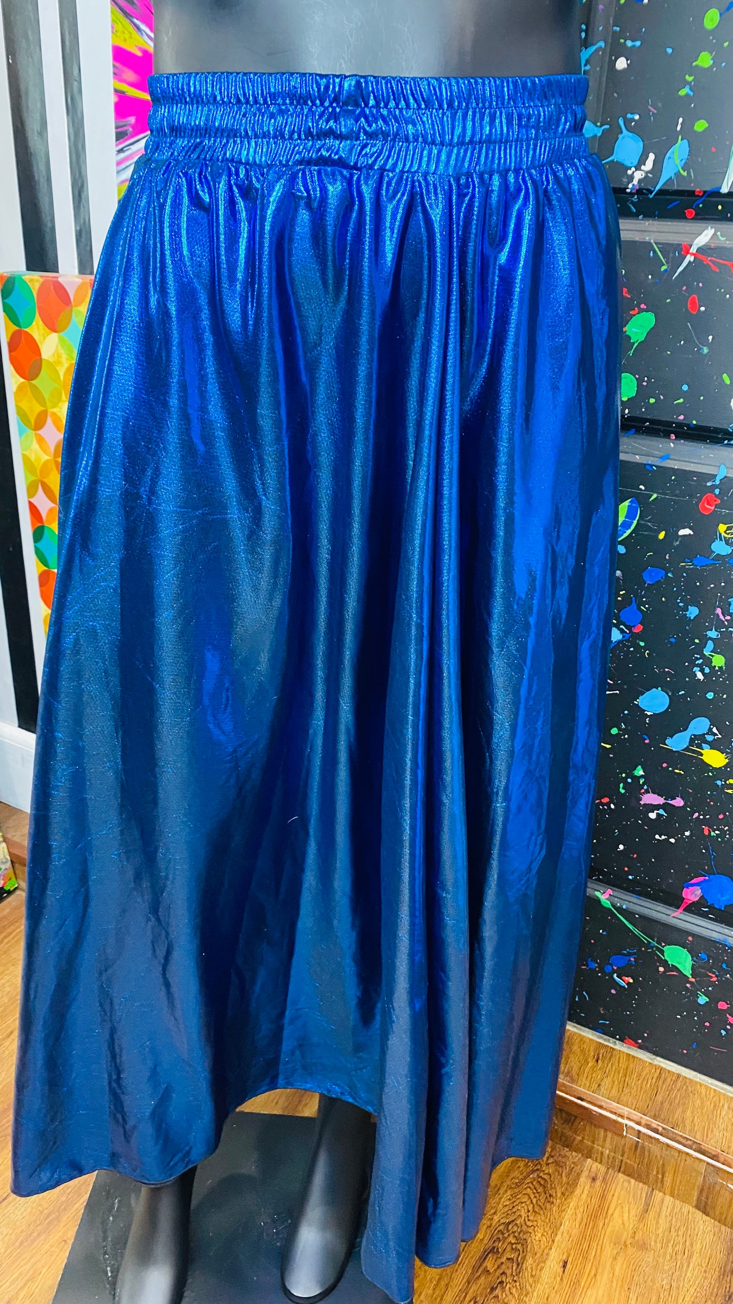 Vintage Blue Shimmer Skirt (20)