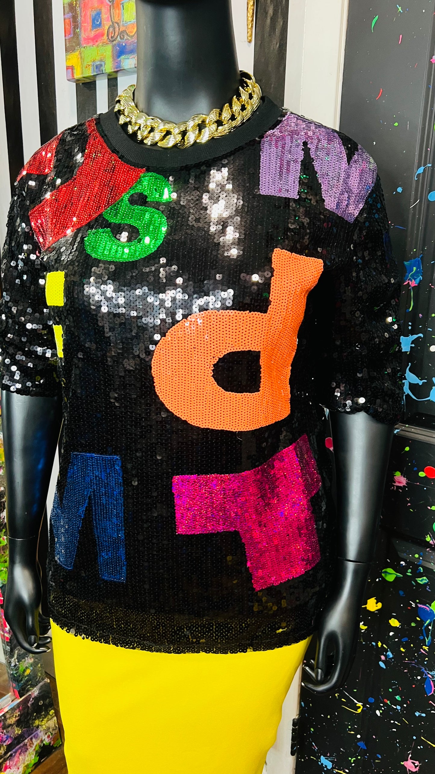 Super Fun Sequin Letter Blouse (18/20)