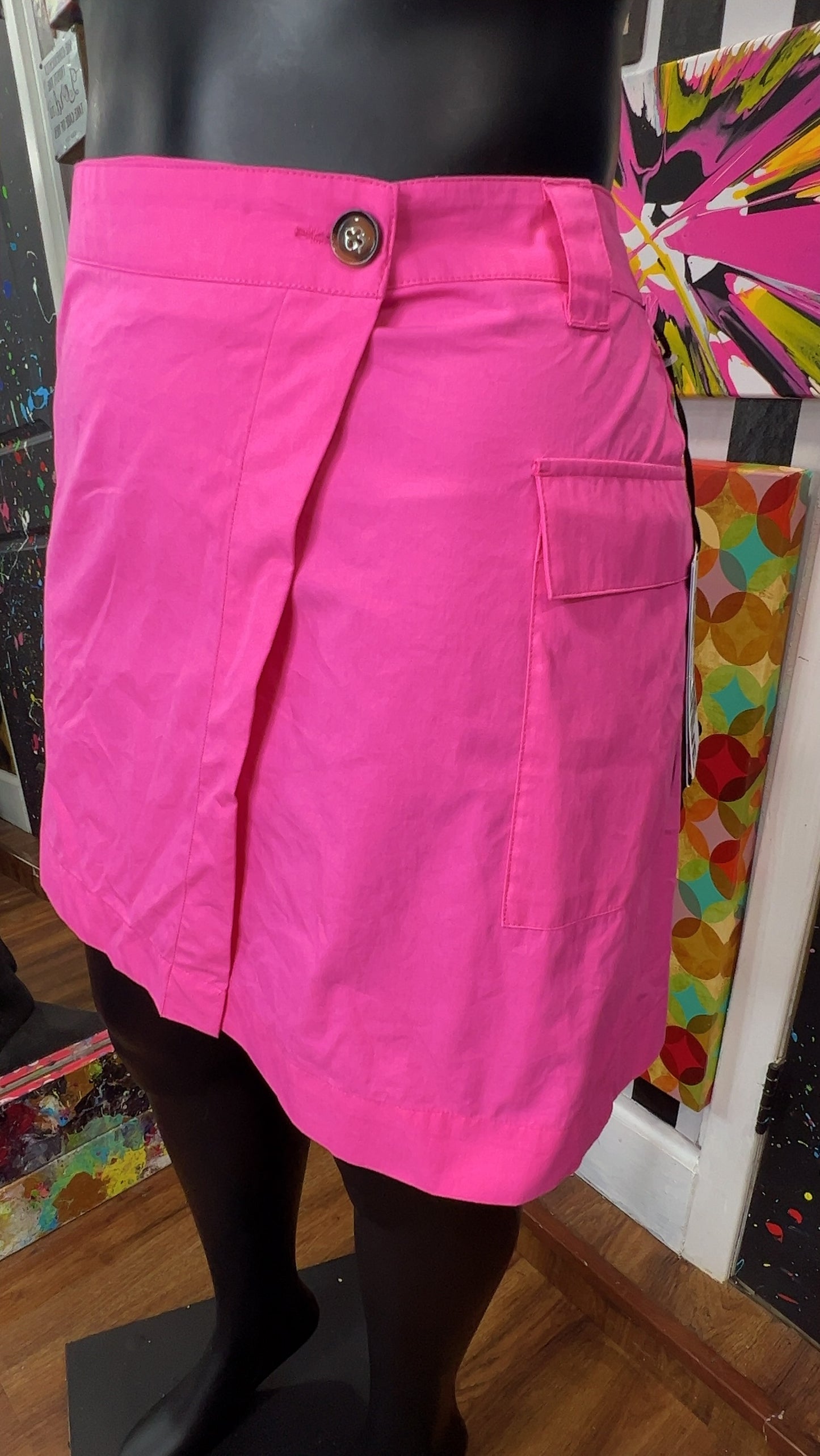 Pink Cargo Skirt (24)