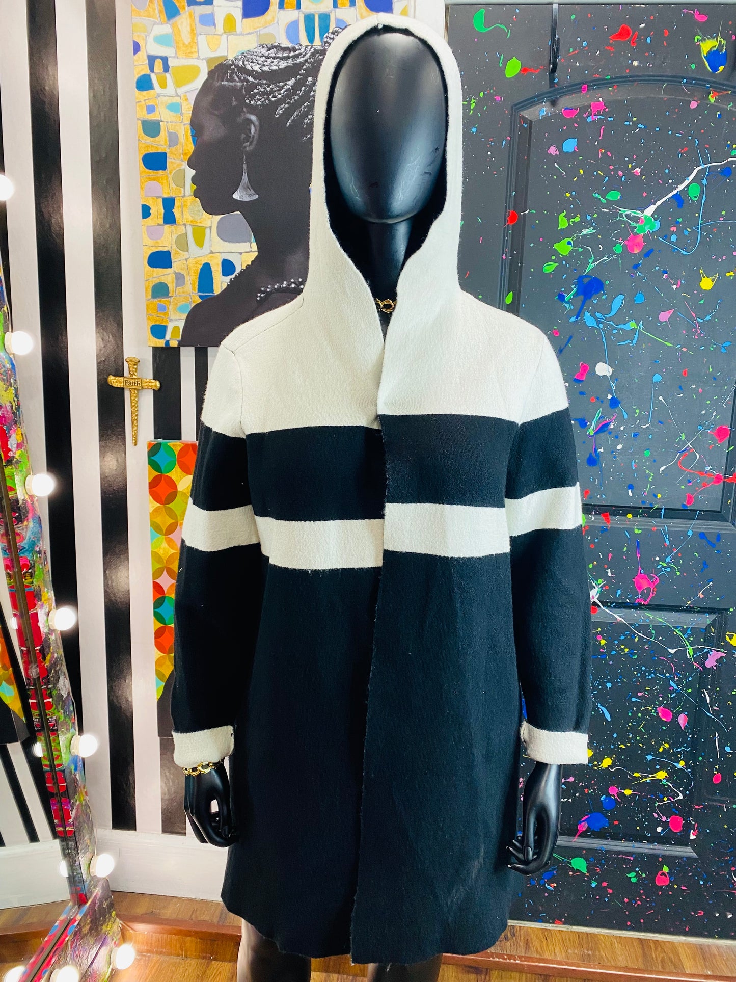 B&W Sweater/Blazer