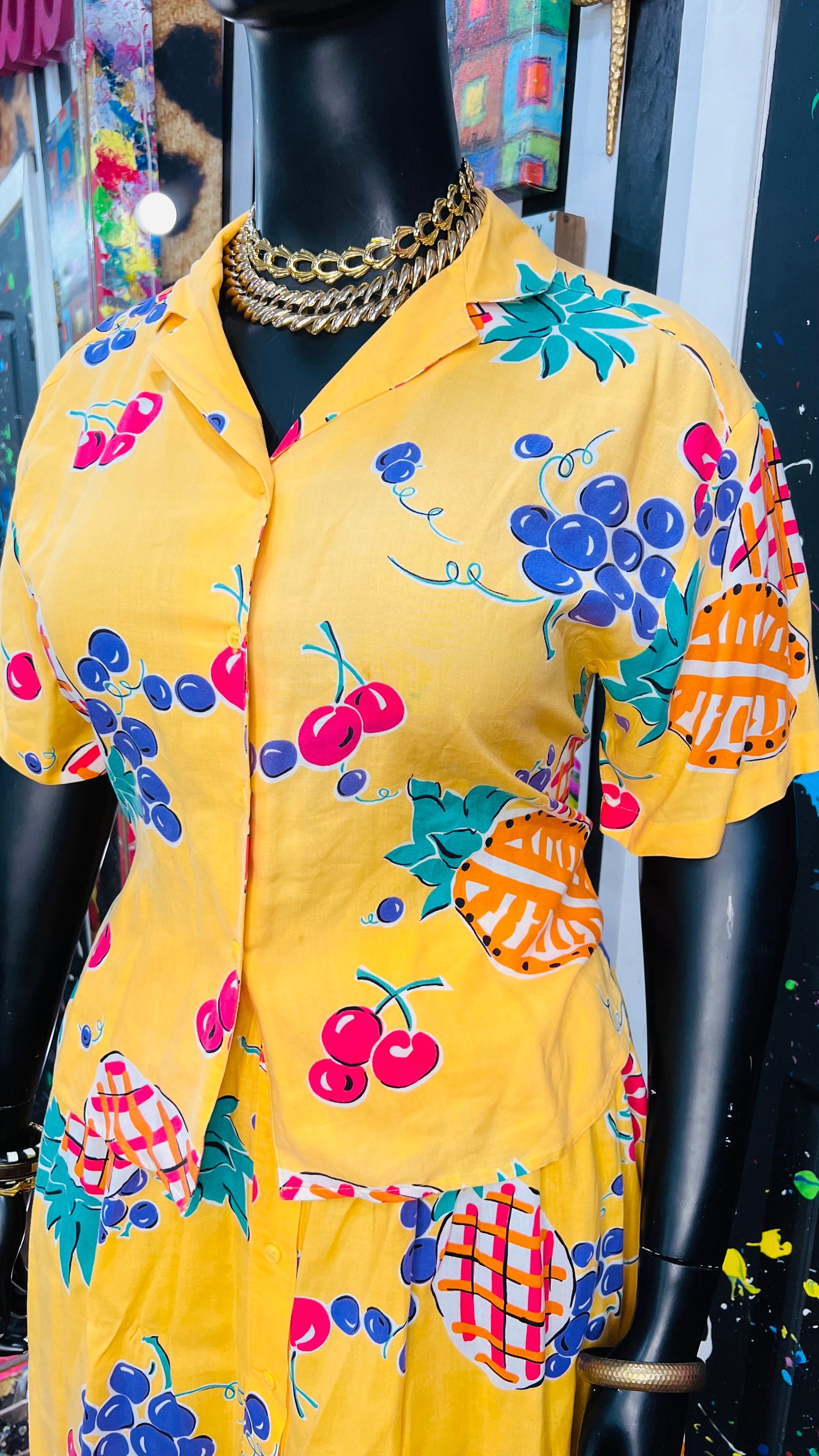 Vintage Fruit Joy Skirt Set (14)