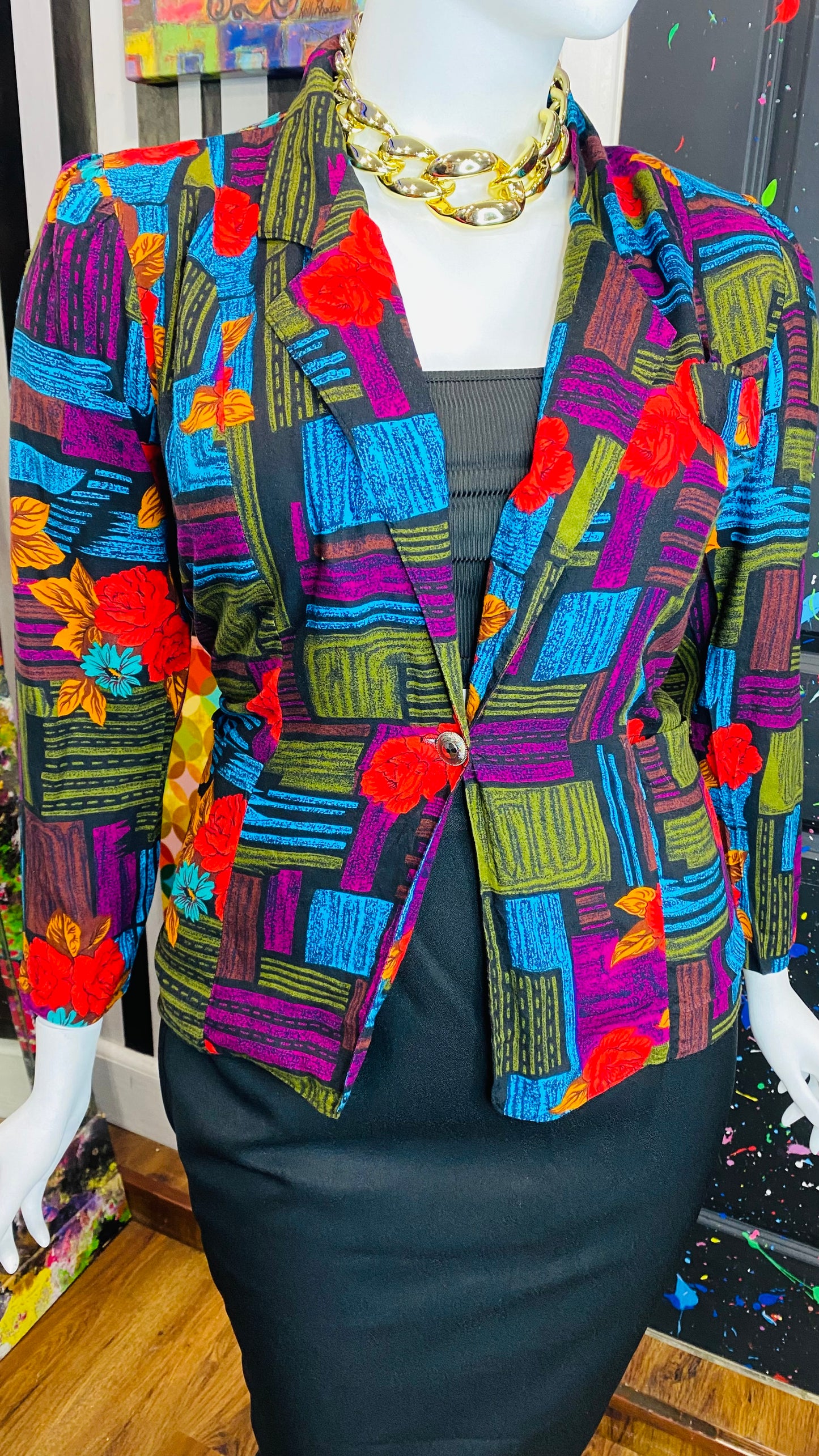 Vintage Rayon 90’s Blazer (14)