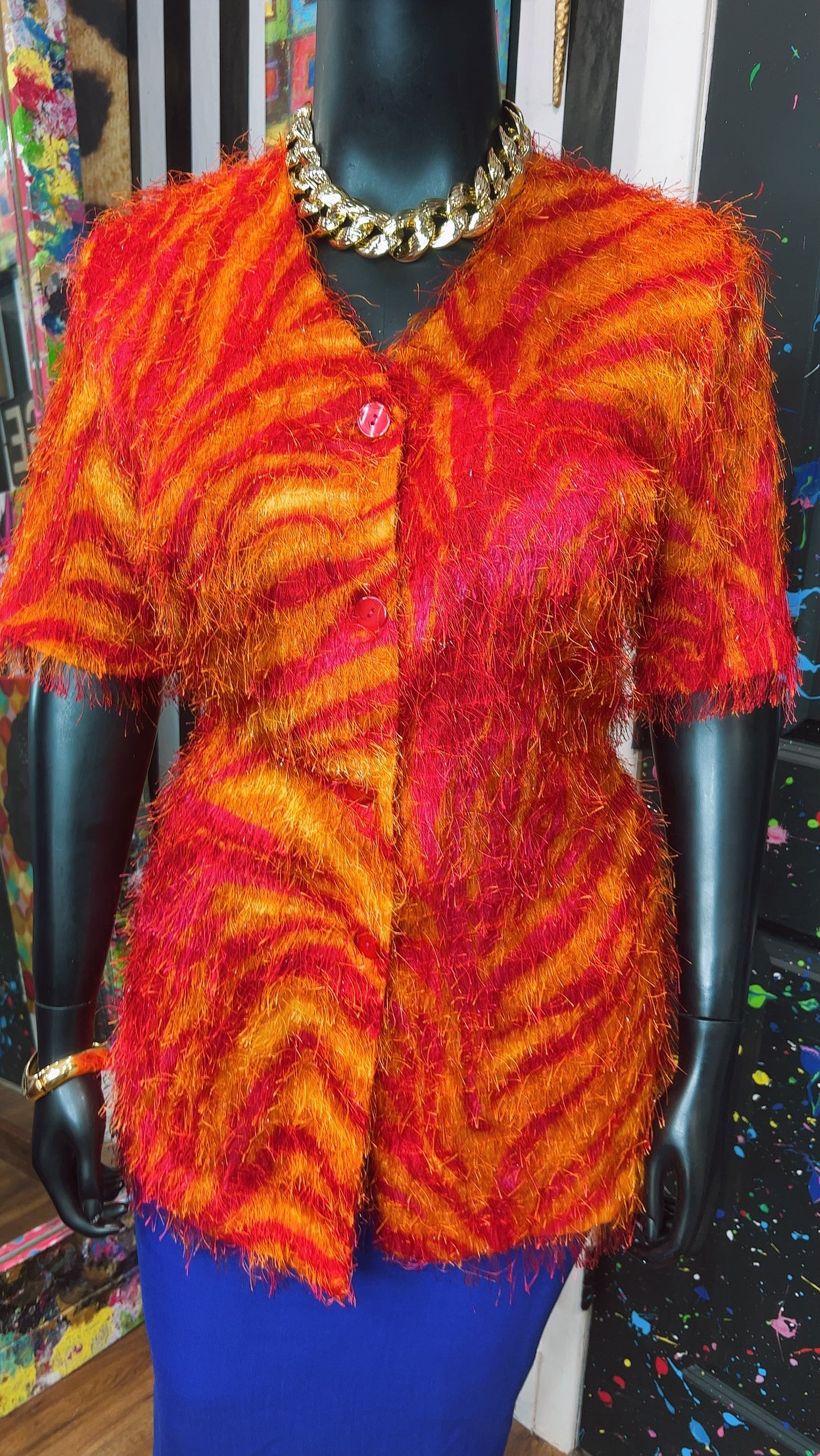 Vintage ‘Strawberry Lemonade’ Shaggy Blouse (18)
