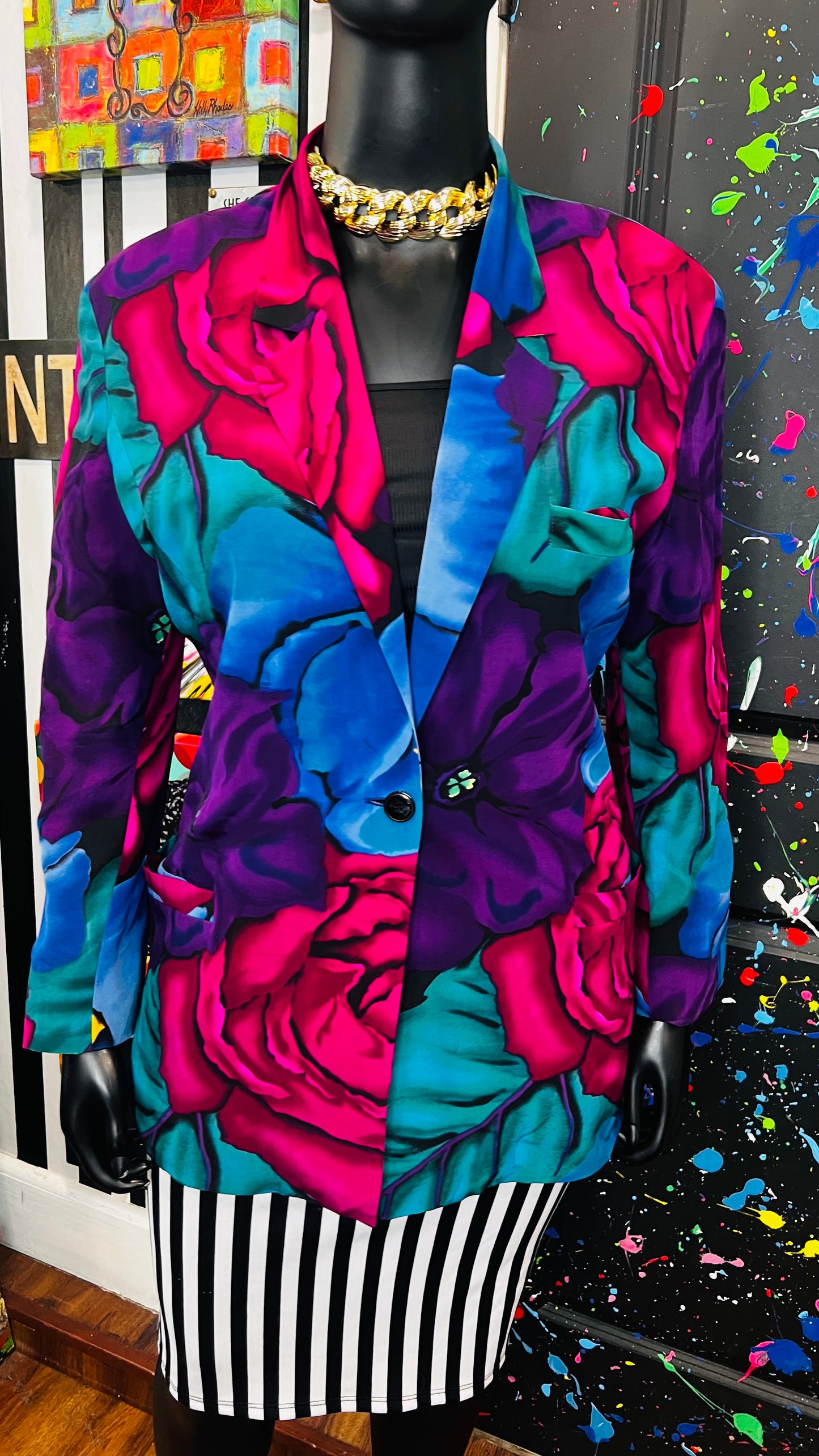 Vintage 100% Silk Blazer (16)