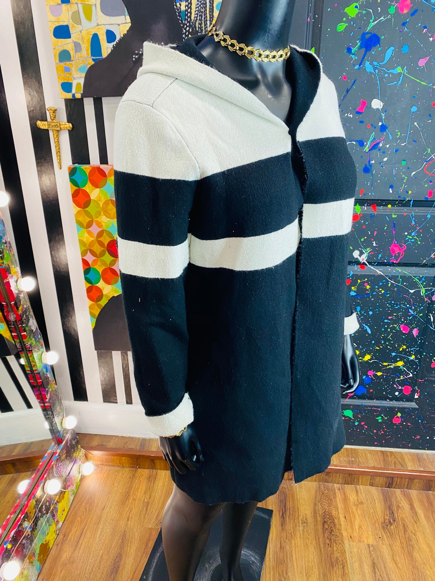 B&W Sweater/Blazer