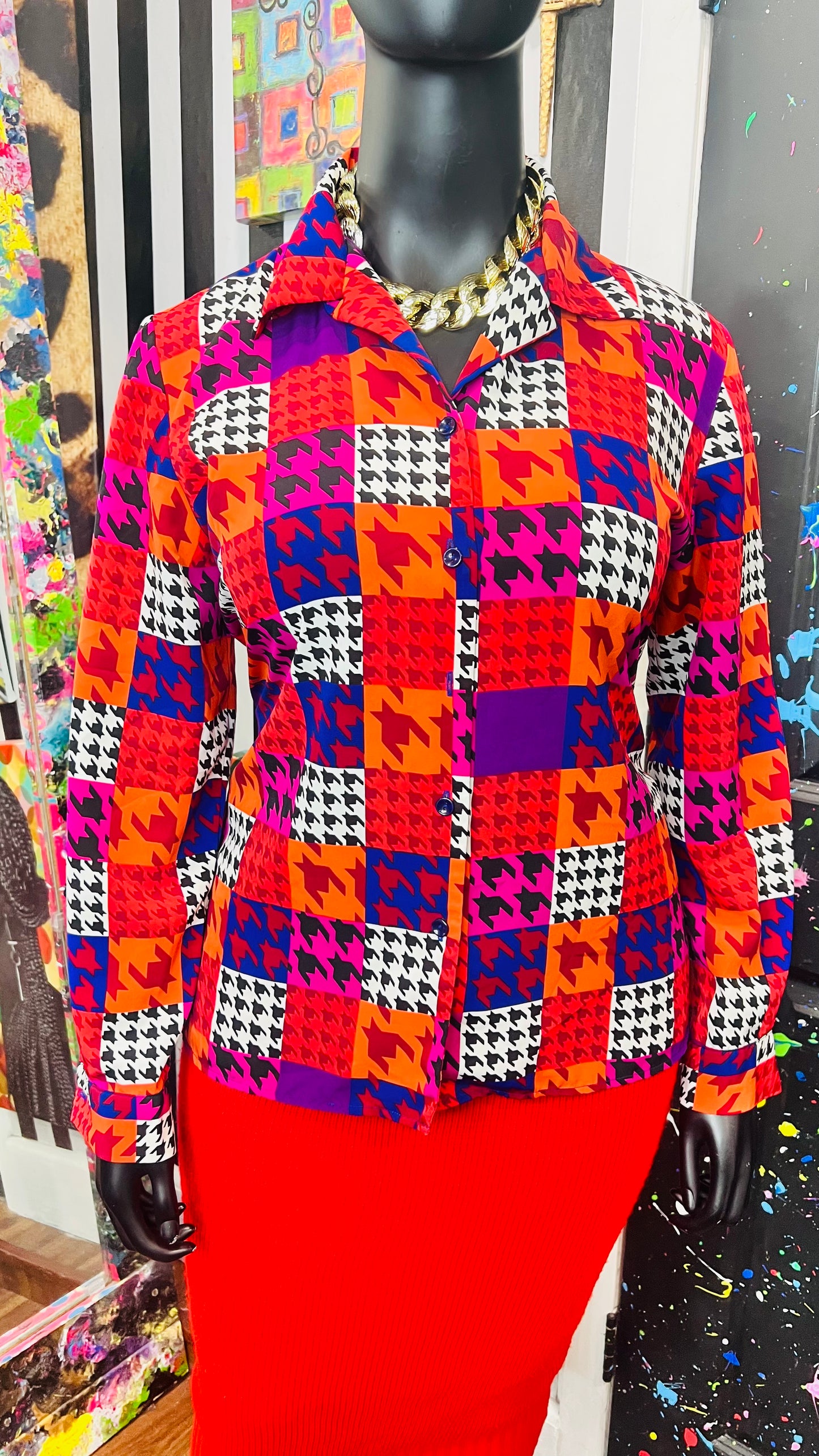 Vintage Funky 80’s Blouse (16)