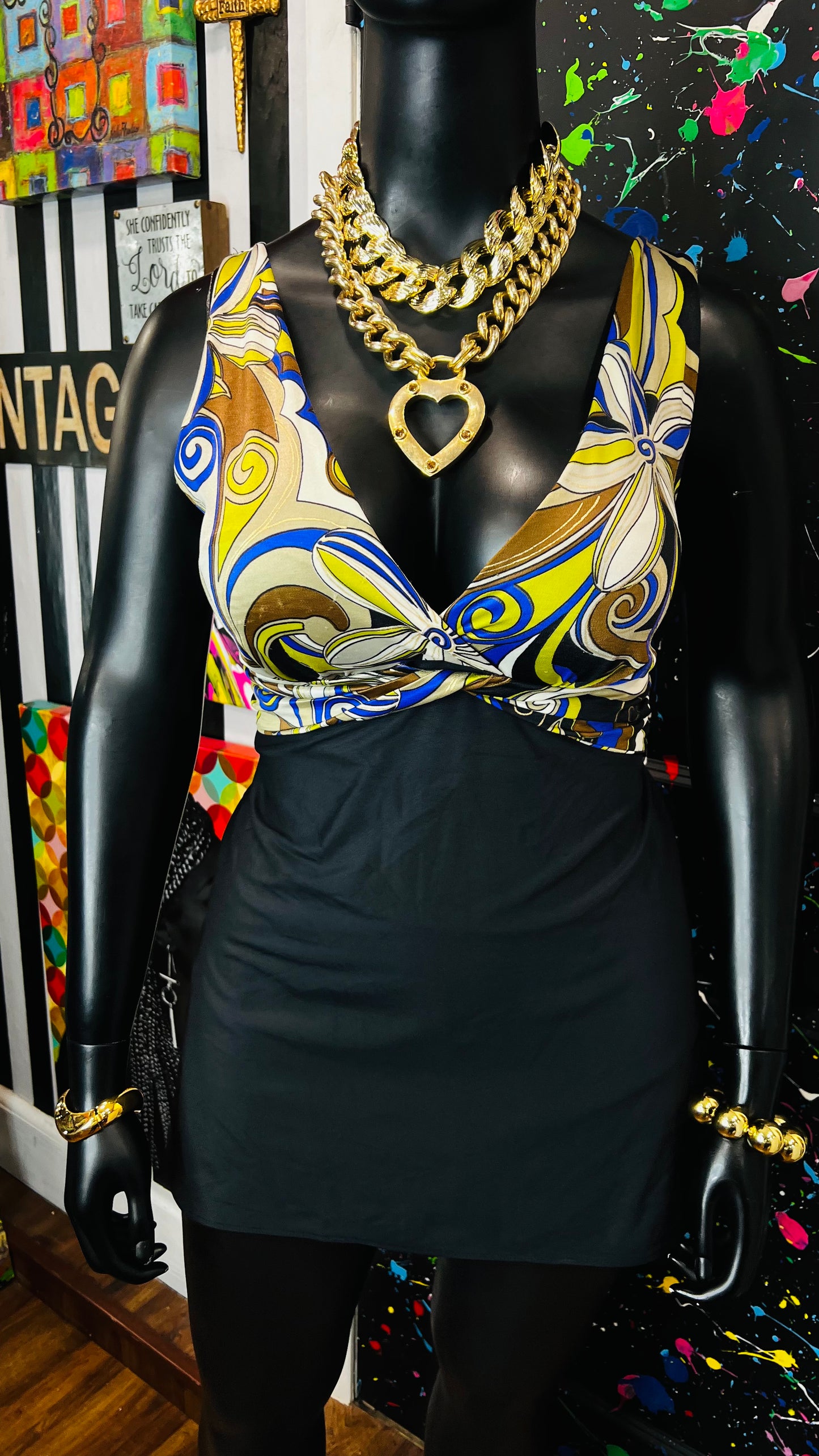Vintage Abstract Swim Suit (20/22)