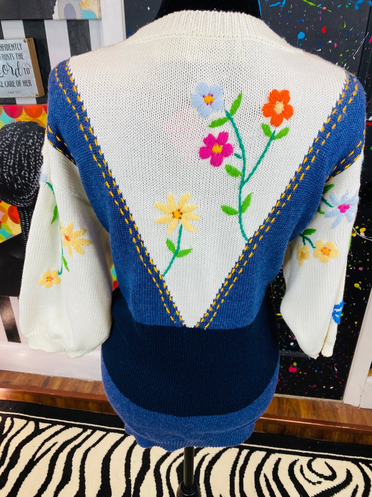 Vintage Carducci 3/4 Sleeve Sweater