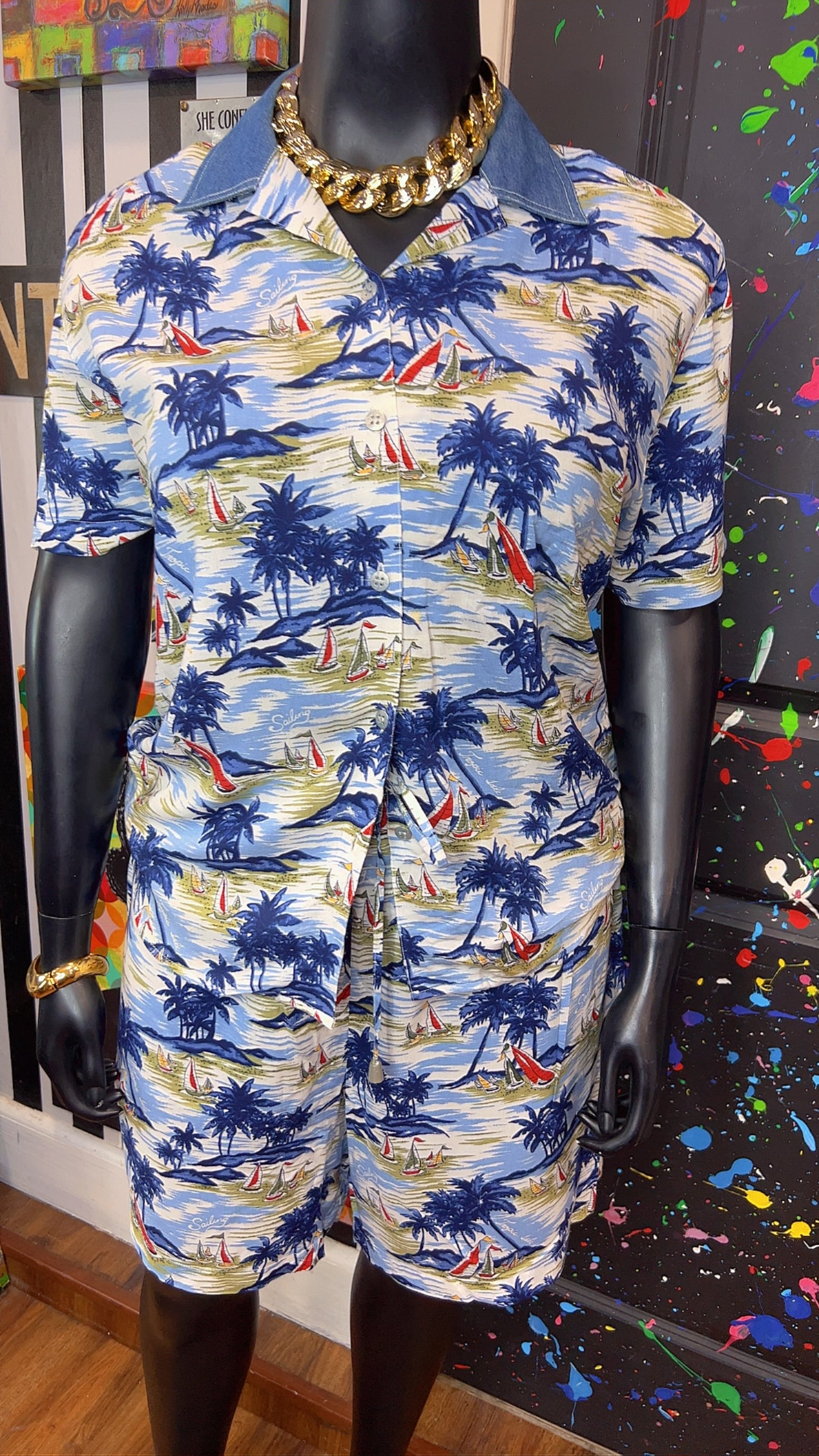 Vintage Tropical Shorts Set (16)