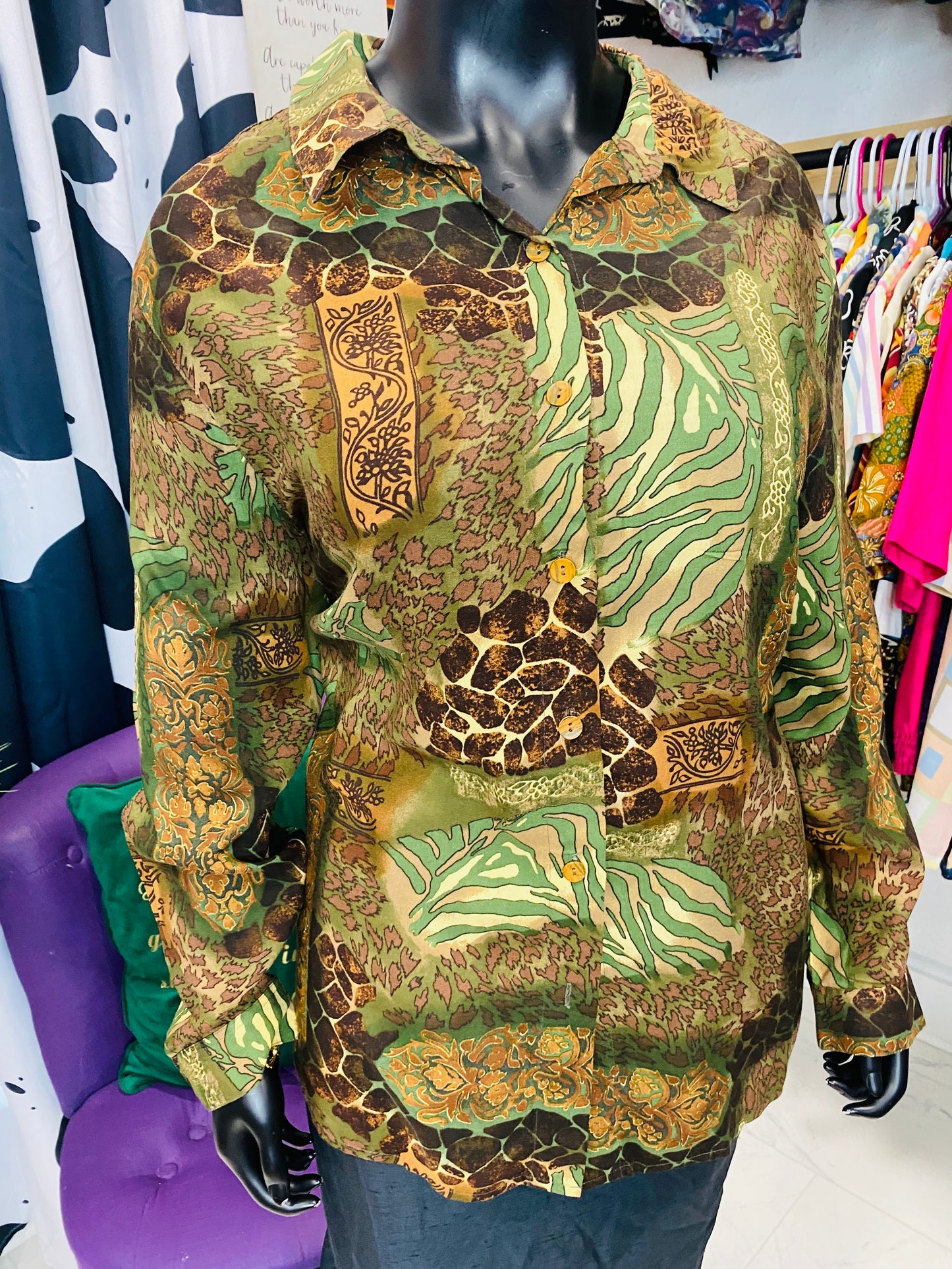 Vintage Long Sleeve Blouse