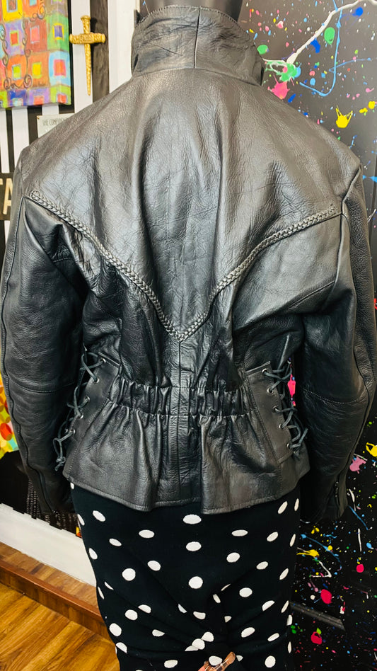Vintage Genuine Leather Black Jacket (18)