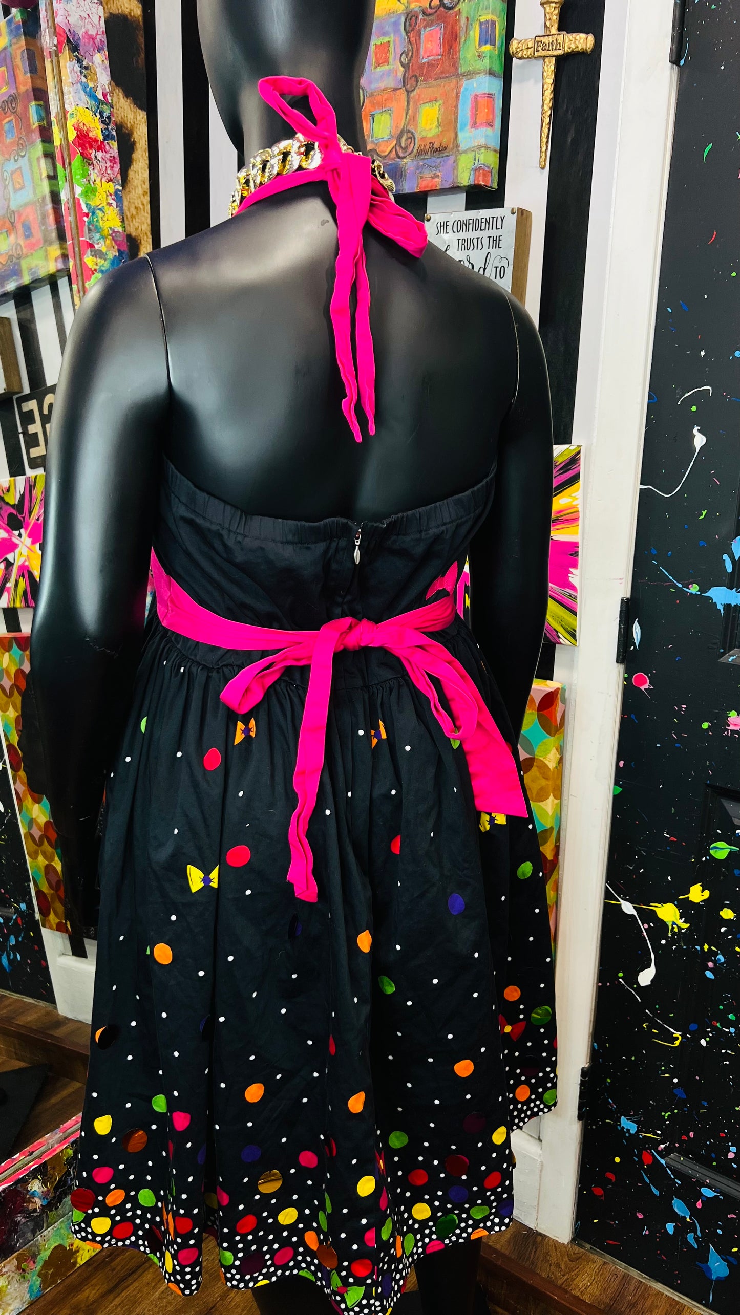 Vintage Inspired Minnie Mouse Halter Dress (16)