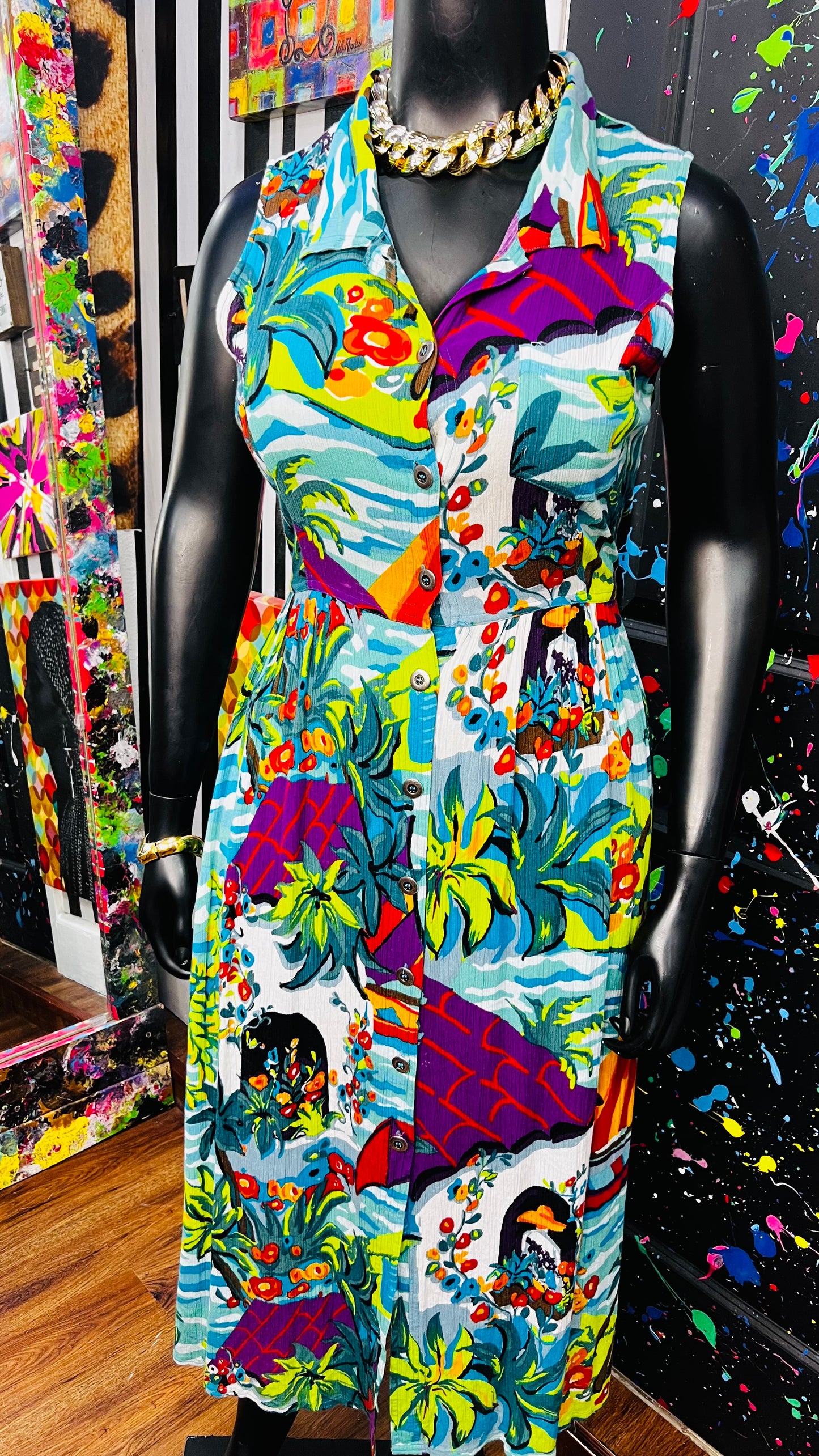Vintage Carole Little Dress Duster (14/16)