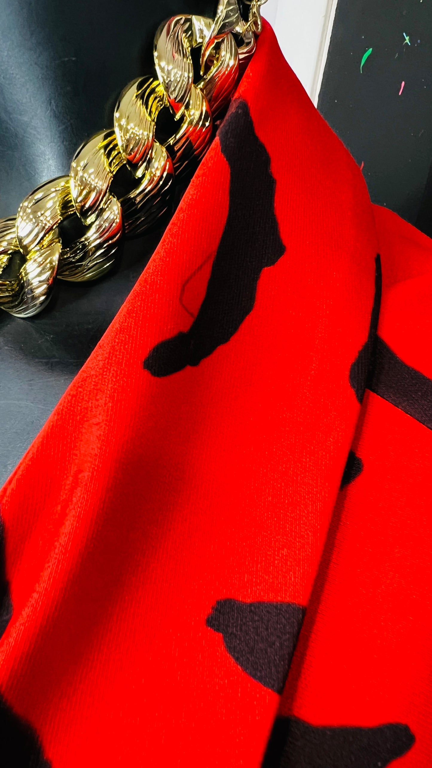 Vintage Inspired Dorinda Clark Cole Red & Black Blazer (24W)