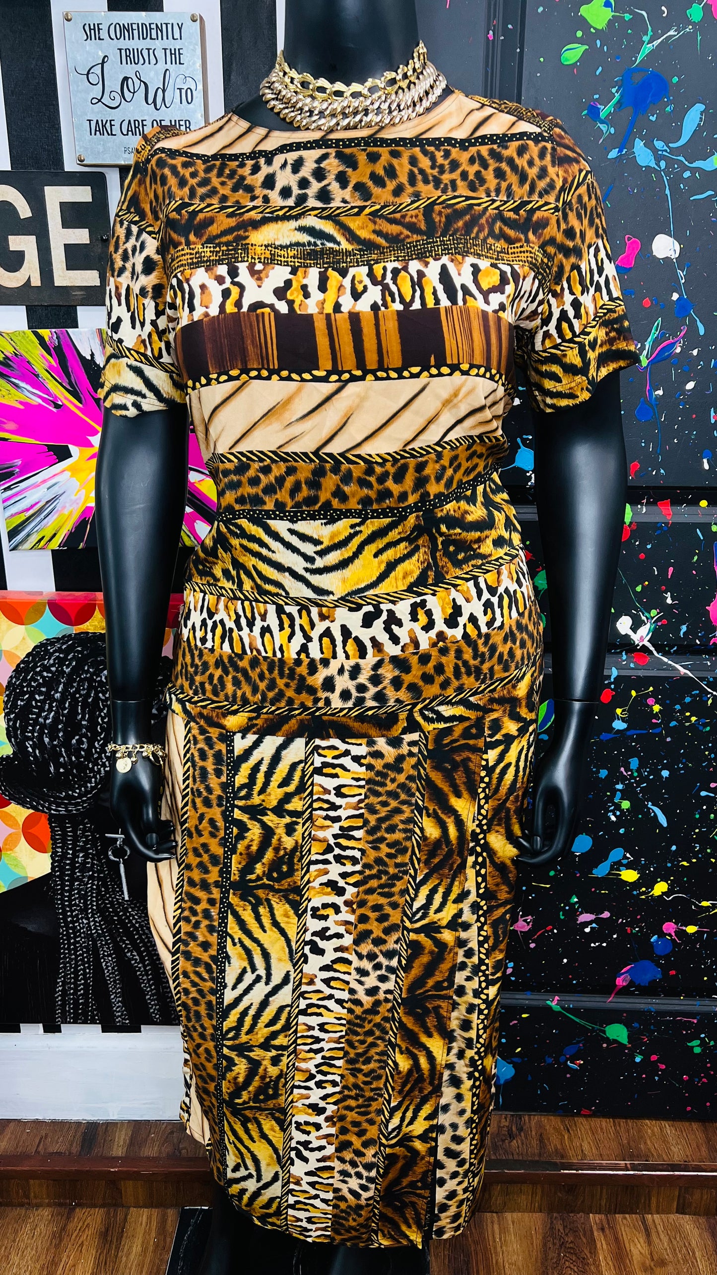 Vintage 100% Silk Diane Gilman Skirt Set (14)