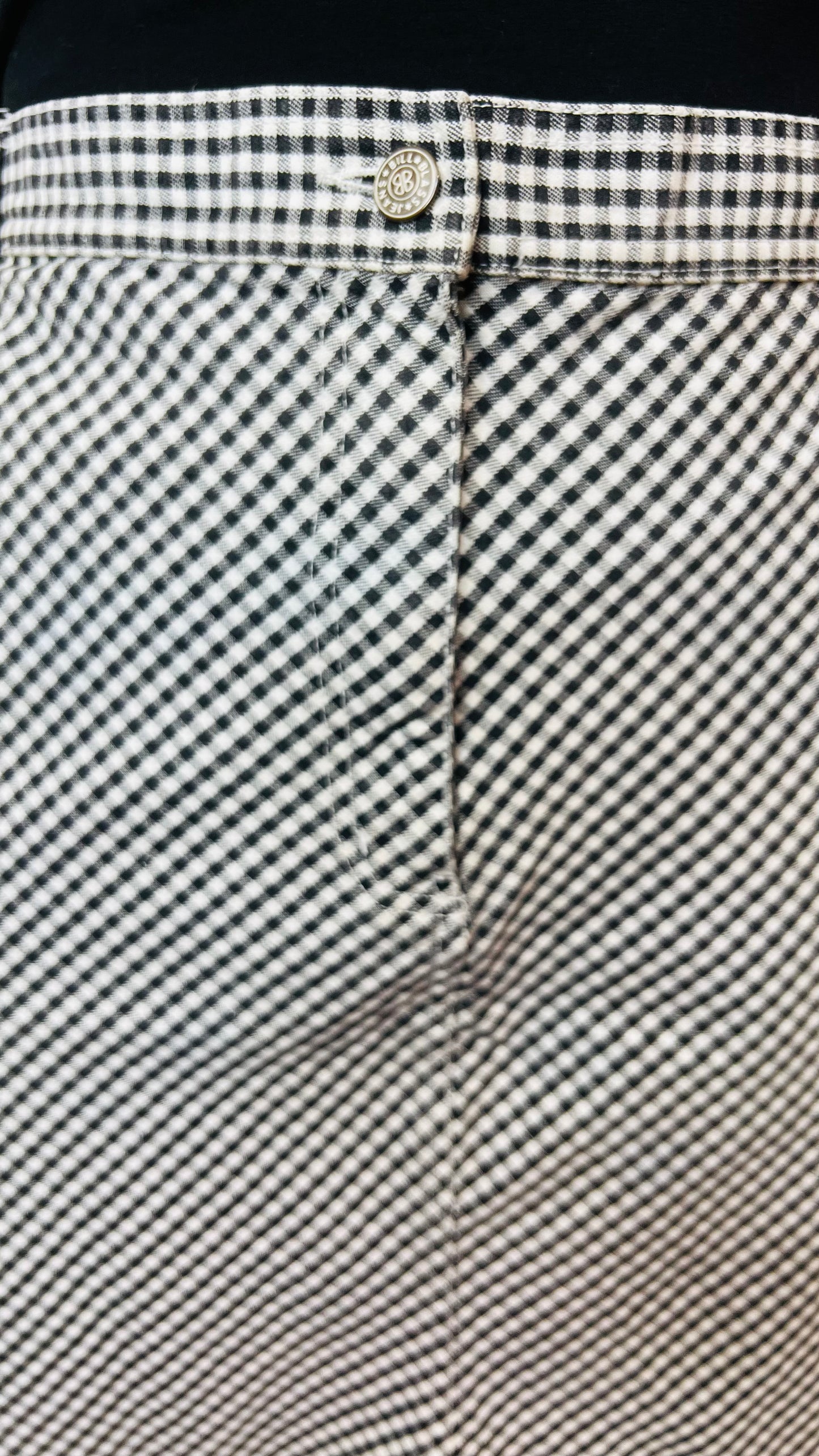 Vintage Bill Blass Denim Black & White Skirt (24W)