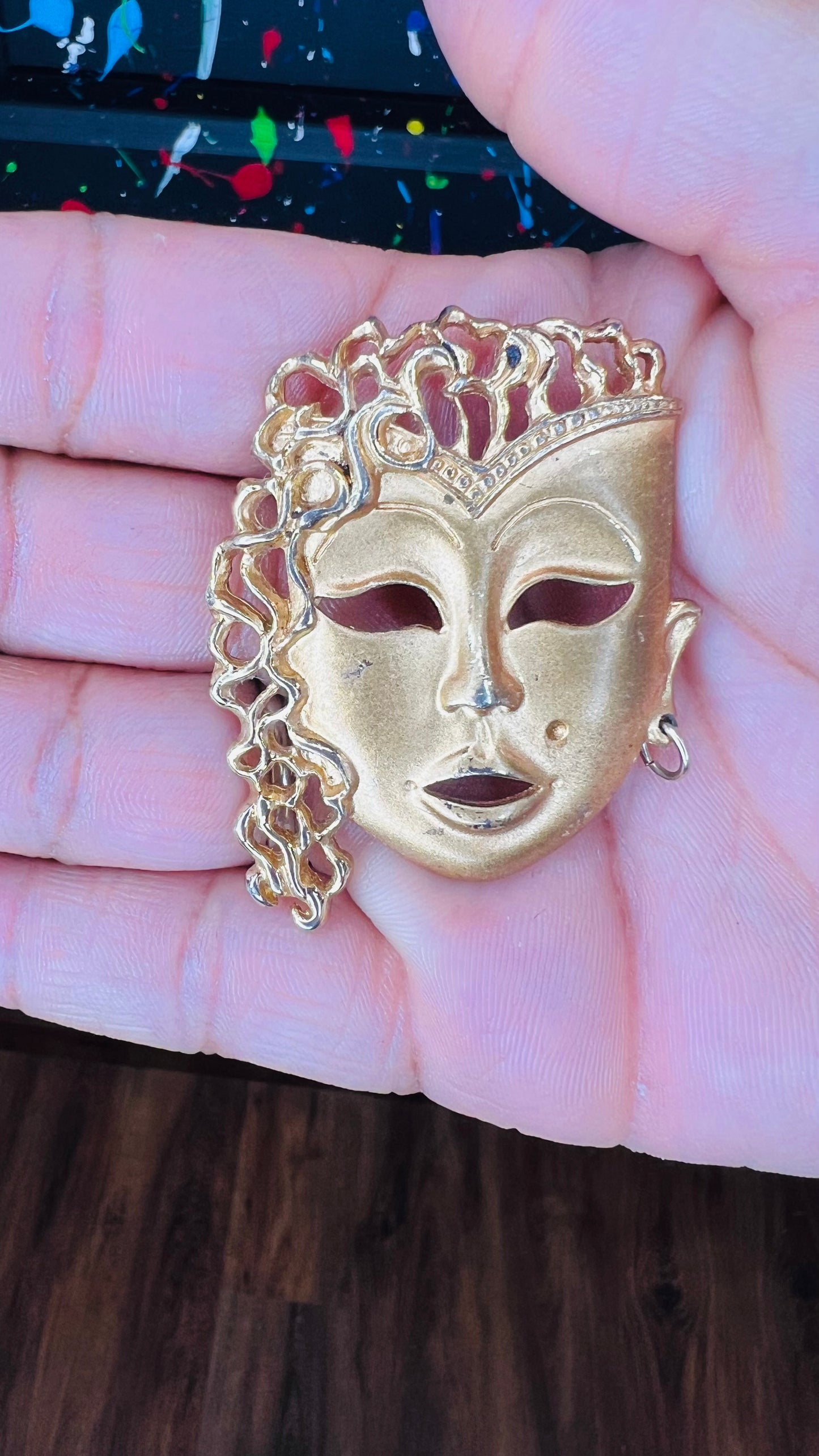 Vintage Gold Plated 90’s Brooch Pin