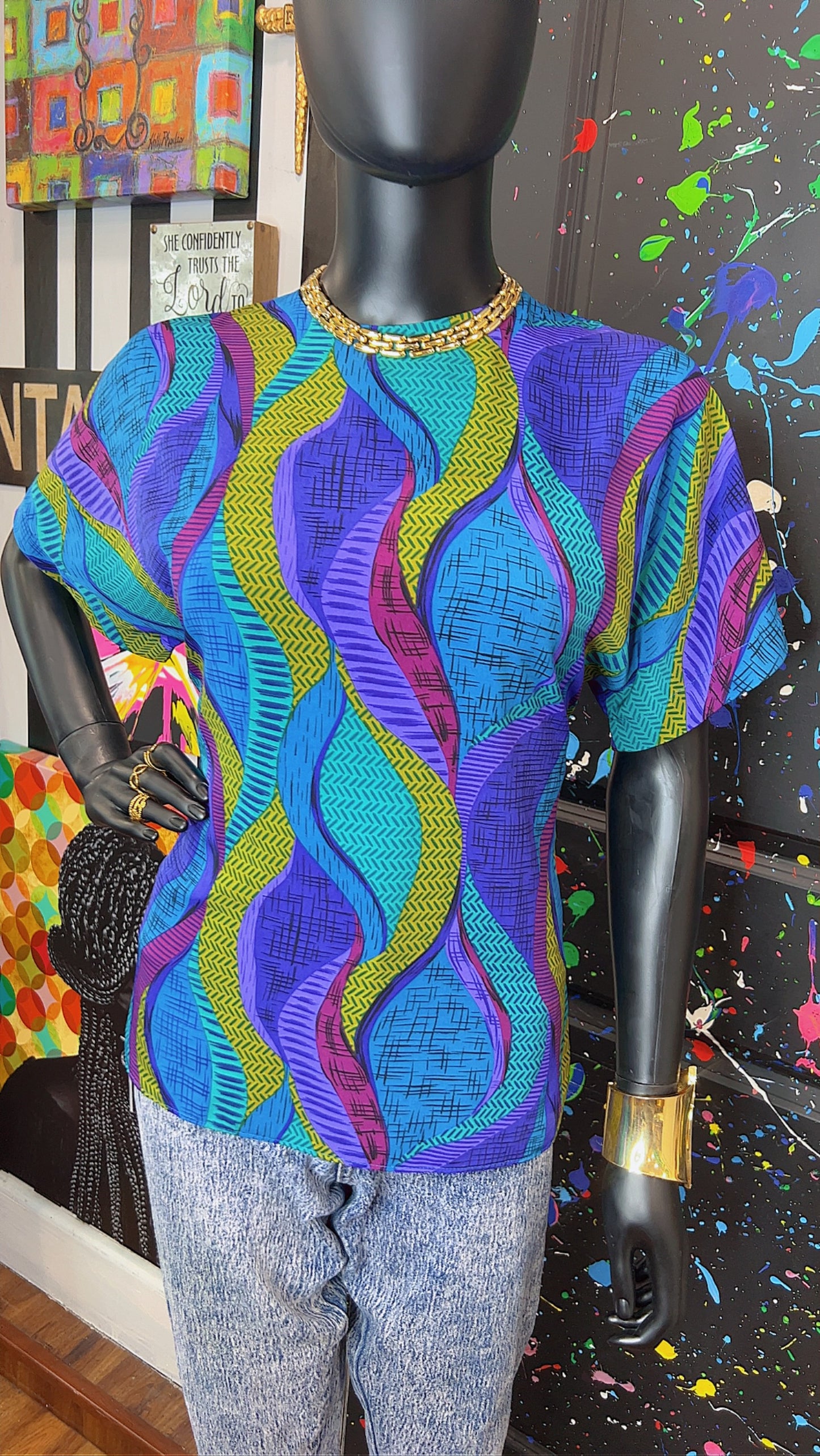 Vintage Abstract Blouse (12)