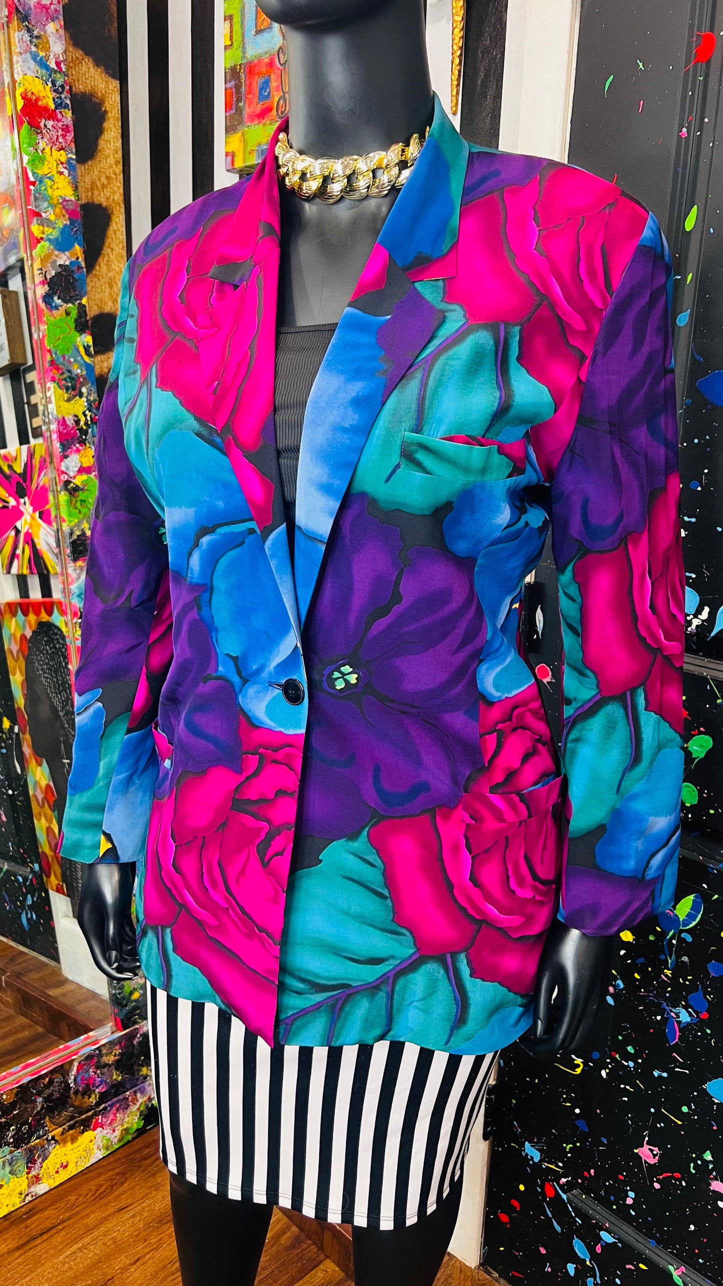 Vintage 100% Silk Blazer (16)