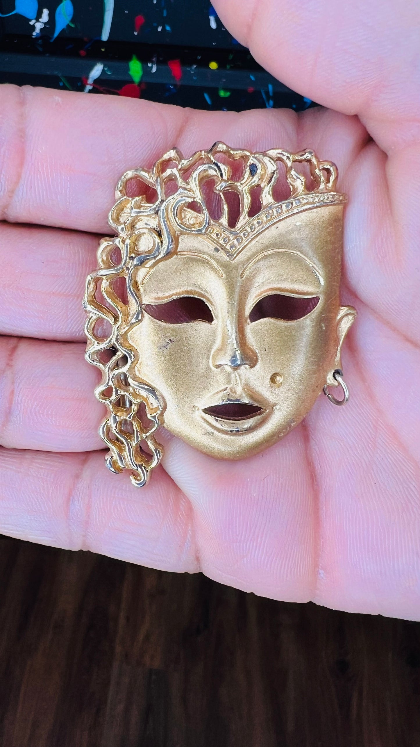 Vintage Gold Plated 90’s Brooch Pin