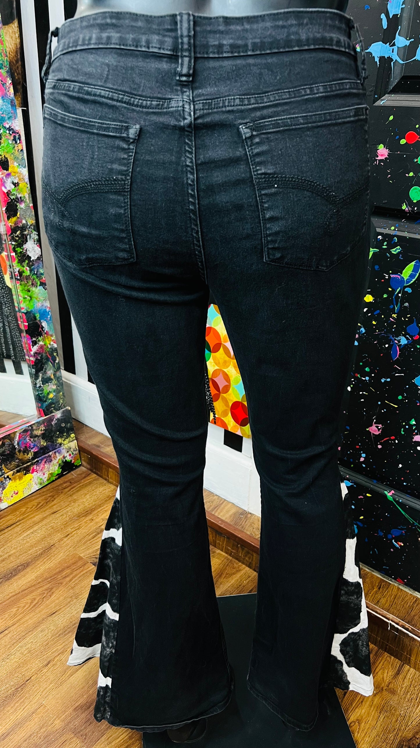 Vintage Inspired Flare Legged Pants (16)