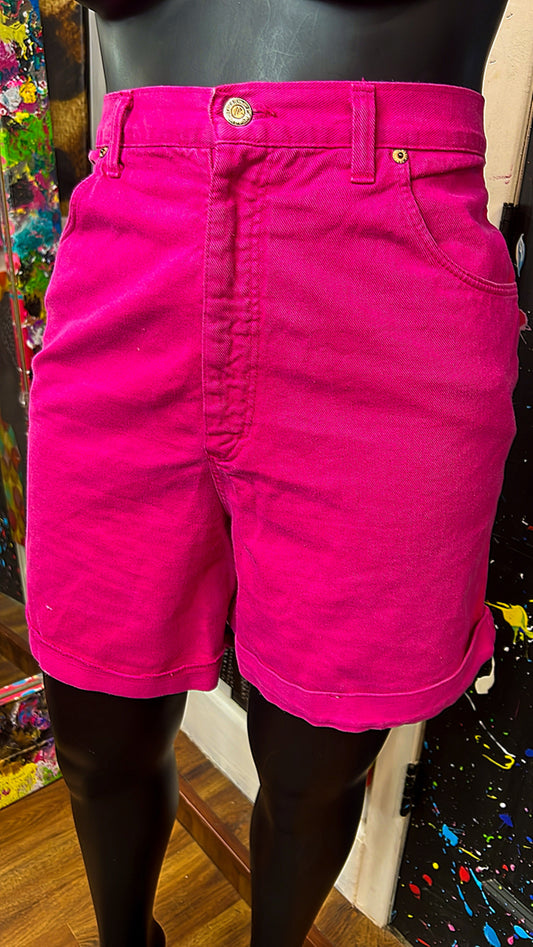 Vintage Pink Denim Shorts (18)