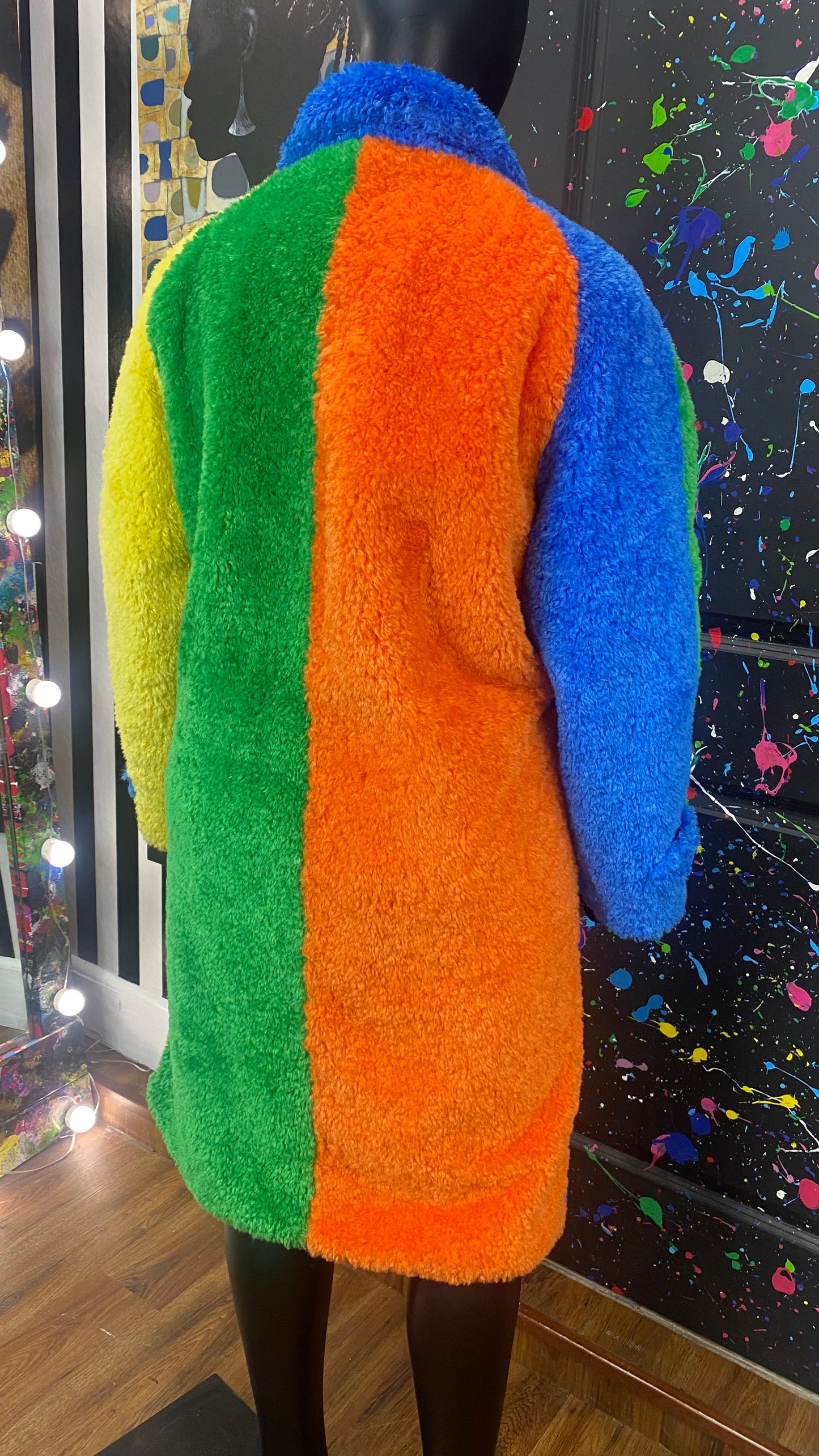 Colorblock Trench Coat