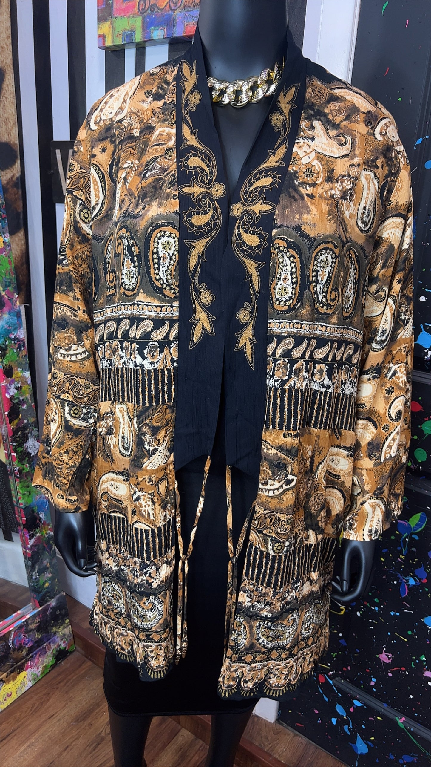 Vintage Rayon Carole Little Duster (24)
