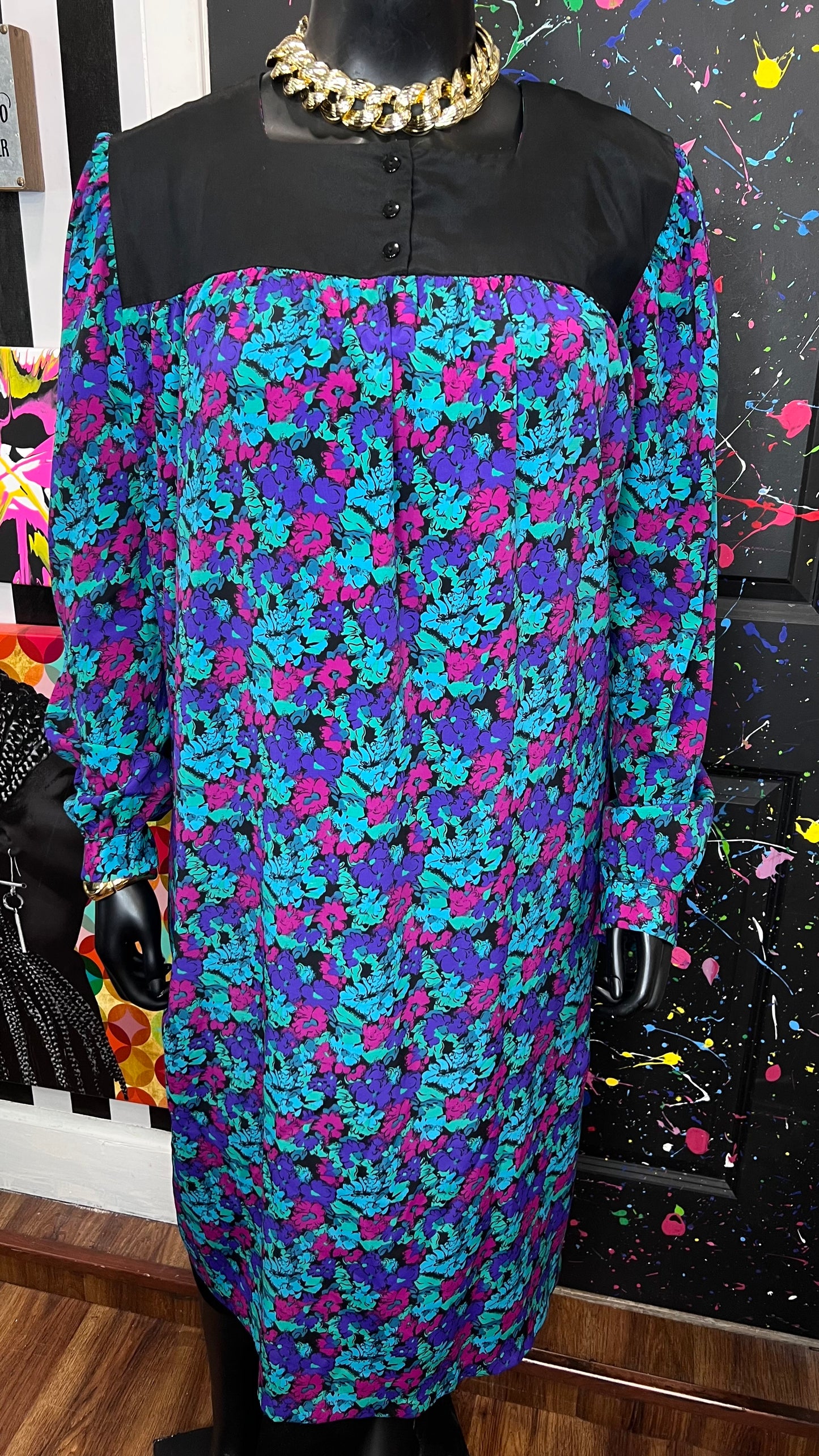 Vintage Floral Dress (26/28)