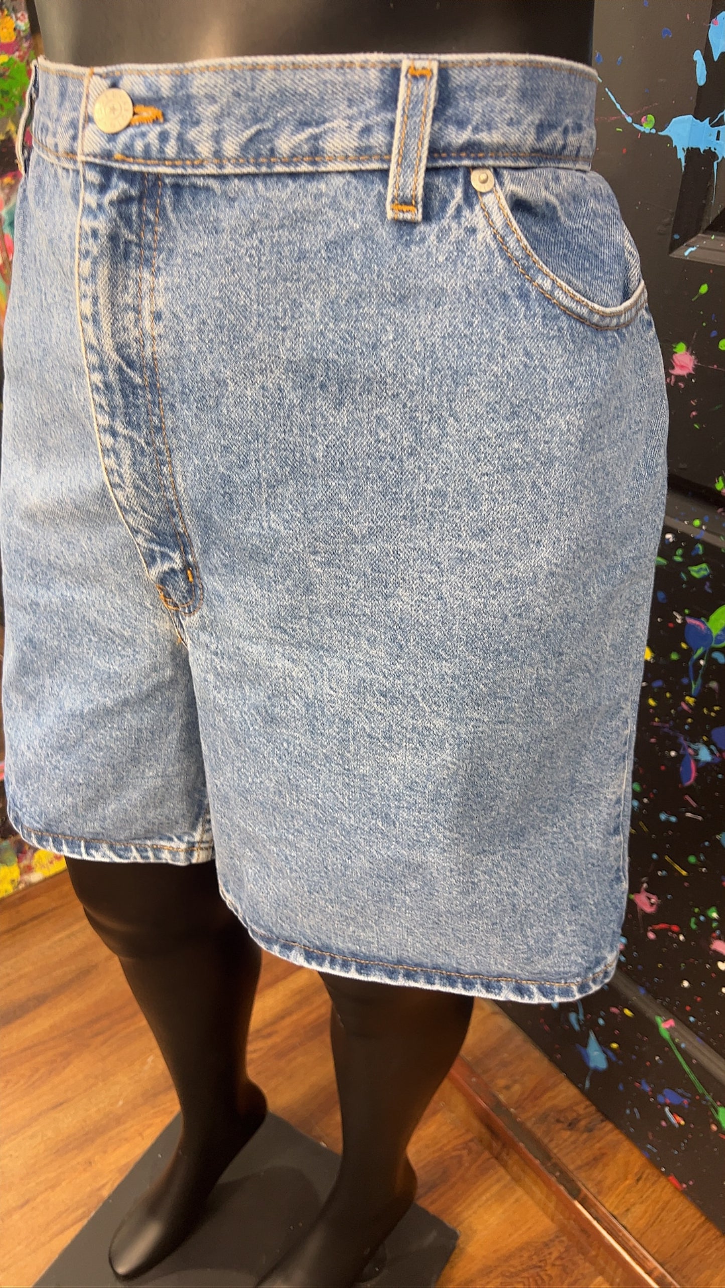 Vintage Denim Mom Shorts (24W)